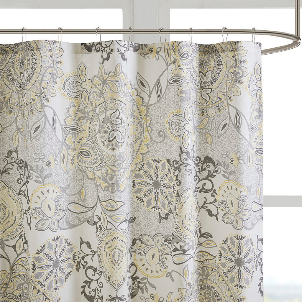 Printed Cotton Shower Curtain