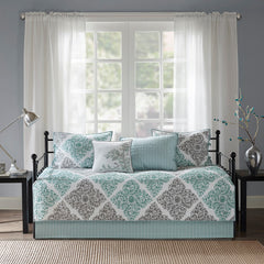 6 Piece Reversible Daybed Cover Set Aqua Daybed