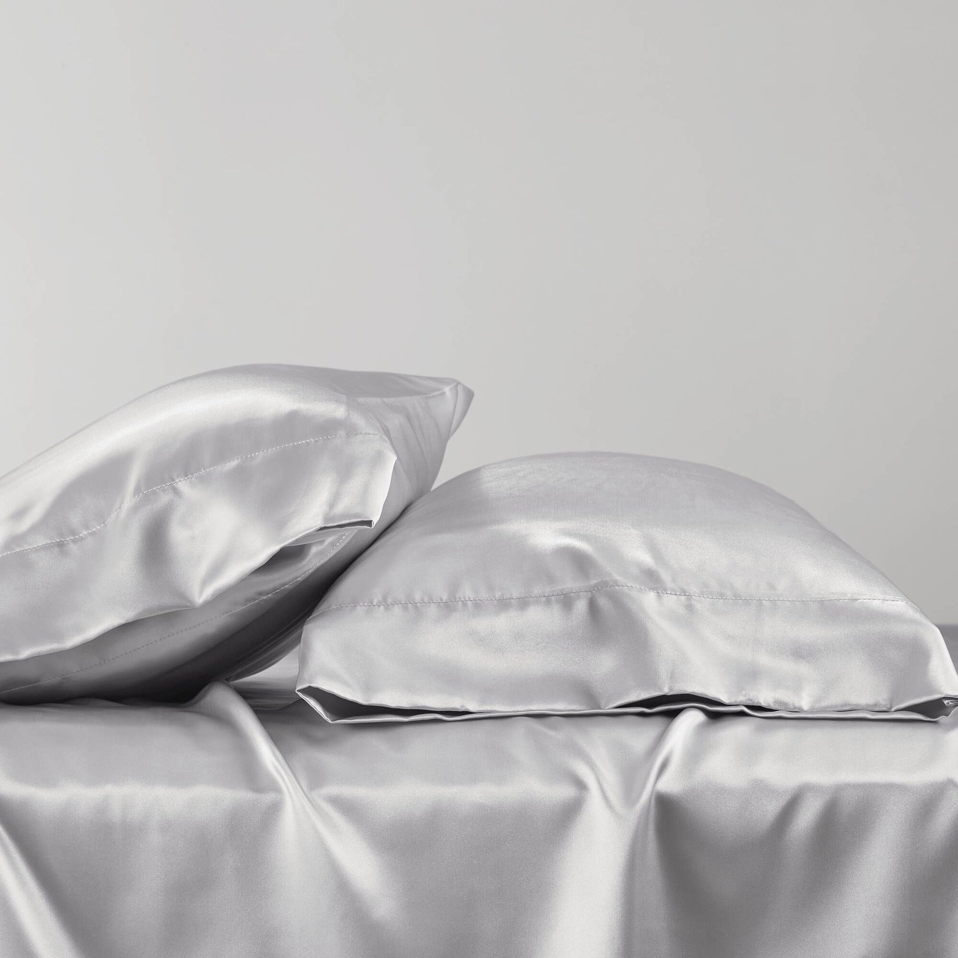 4 PCS Twin Luxury Sheet Set Light Grey