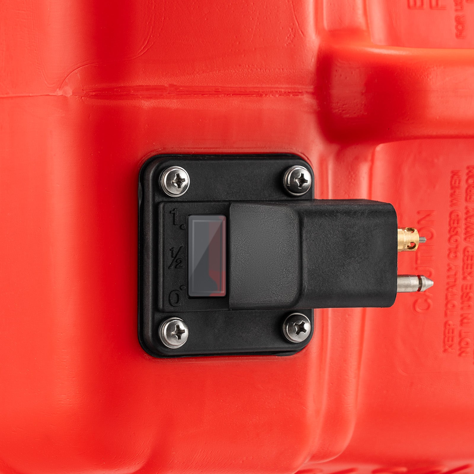Marine Fuel Tank, 6.34 Gallon/24L, Portable Boat Fuel Gas Tank for Outboard Engine Boats, Plastic Outboard Marine Boat Fuel Tank with Hose, Easy to Carry for Yacht, Fishing Boat, Deck Boat, Red