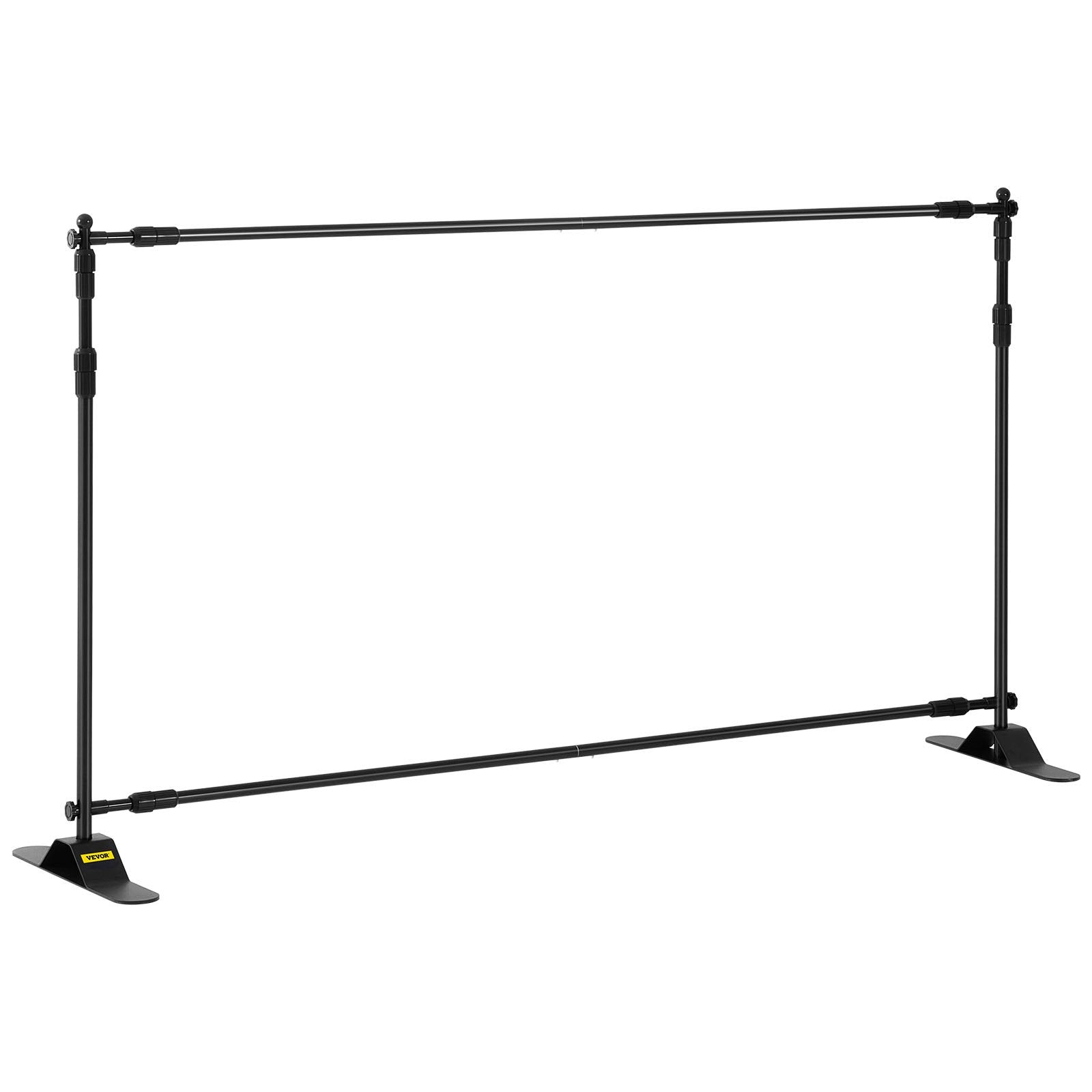 10 x 8 Ft Backdrop Banner Stand Adjustable Height and Width Newest Step and Repeat for Trade Show Wall Exhibitor Photo Booth Background