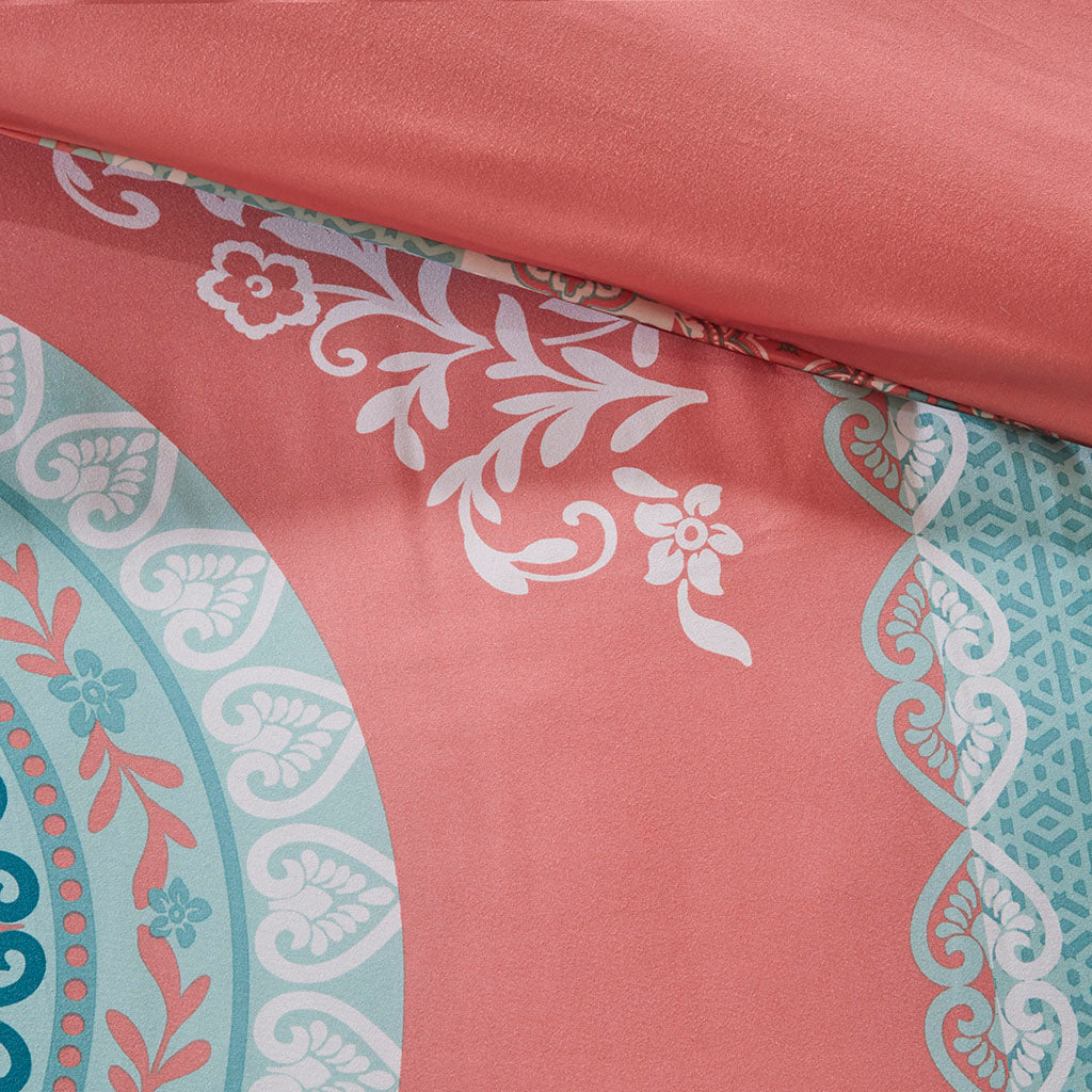 Twin Boho Comforter Set with Bed Sheets