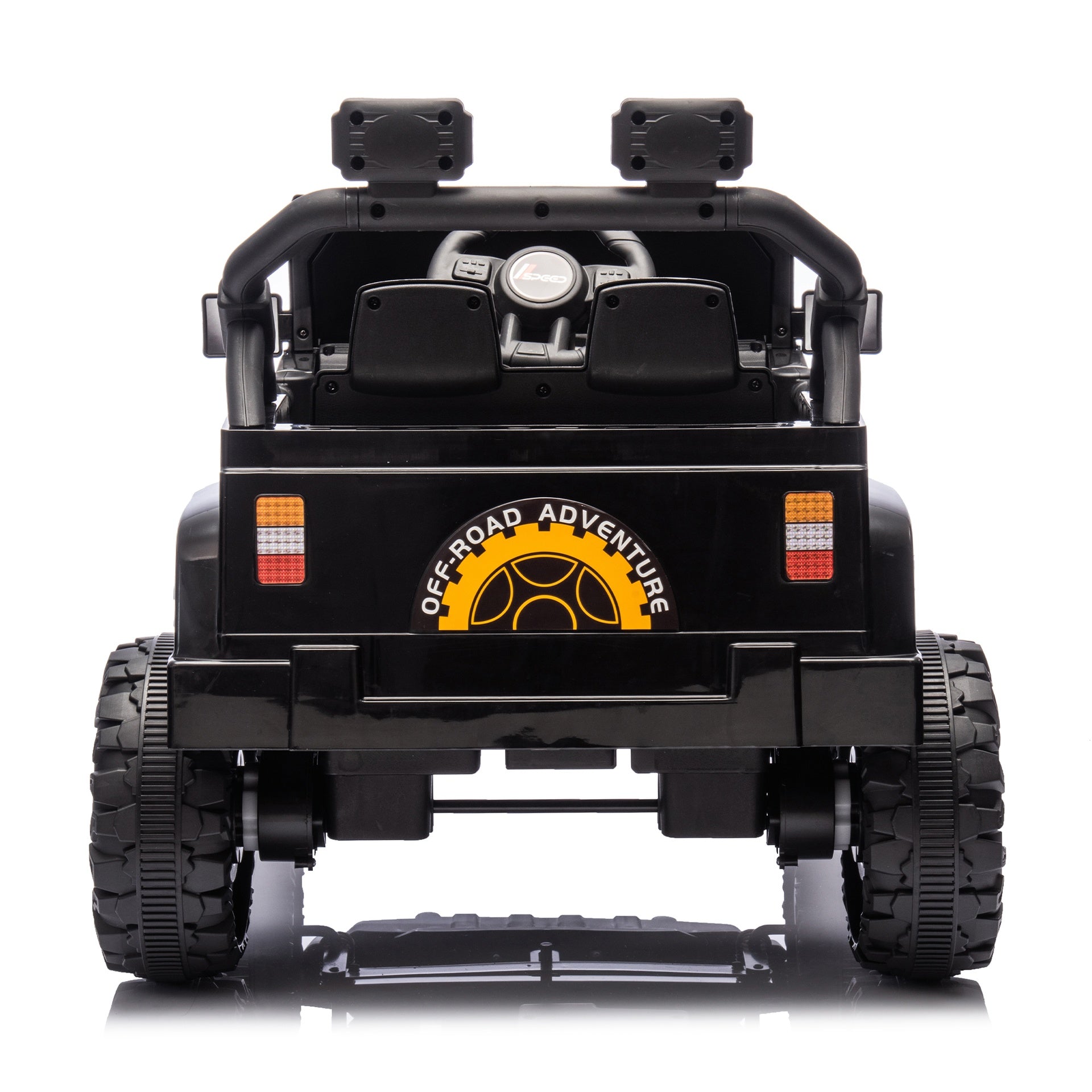 12V Kids Ride On Electric Car W/Parents Control,Dual drive, Four-wheel Suspension,With music,Bluetooth,MP3,USB,with headlights, steering wheel quick release,Slow start for Kids Aged 2-4.