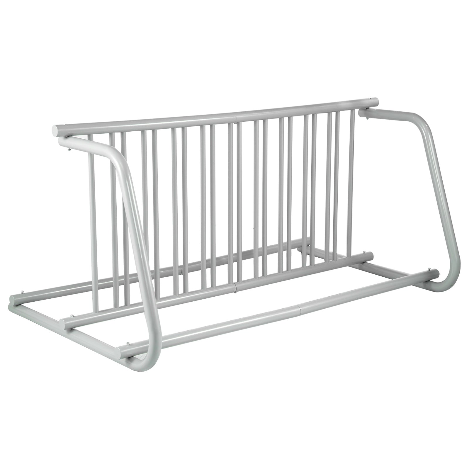 10 Holders Floor Bike Rack, 59" Length All-Steel Grid Bike Rack, 10-Bike Capacity Dual-Side Storage Stand for Garages Streets Yards Bike Events