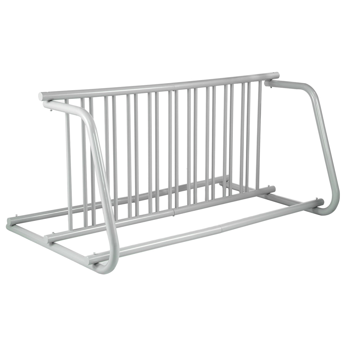 10 Holders Floor Bike Rack, 59" Length All-Steel Grid Bike Rack, 10-Bike Capacity Dual-Side Storage Stand for Garages Streets Yards Bike Events