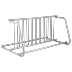 10 Holders Floor Bike Rack, 59" Length All-Steel Grid Bike Rack, 10-Bike Capacity Dual-Side Storage Stand for Garages Streets Yards Bike Events