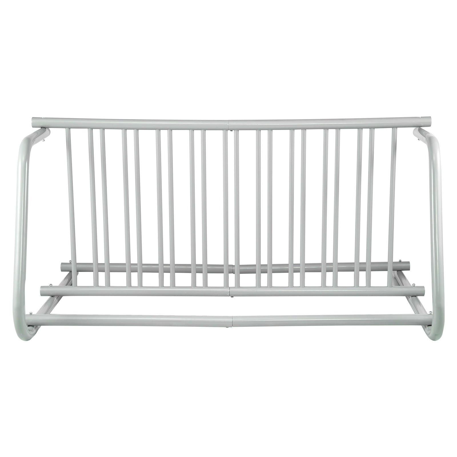 10 Holders Floor Bike Rack, 59" Length All-Steel Grid Bike Rack, 10-Bike Capacity Dual-Side Storage Stand for Garages Streets Yards Bike Events