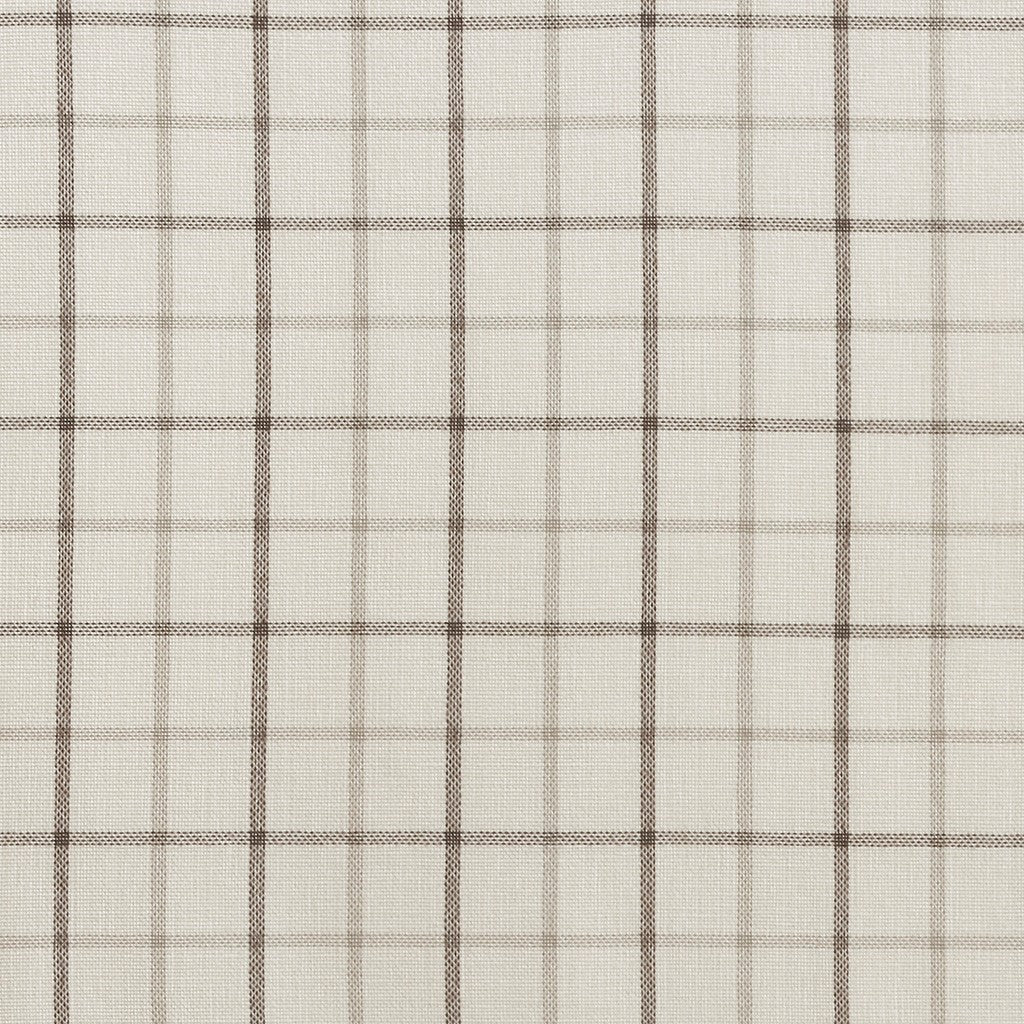 Plaid Faux Leather Tab Top Curtain Panel with Fleece Lining(Only 1 Pc Panel)