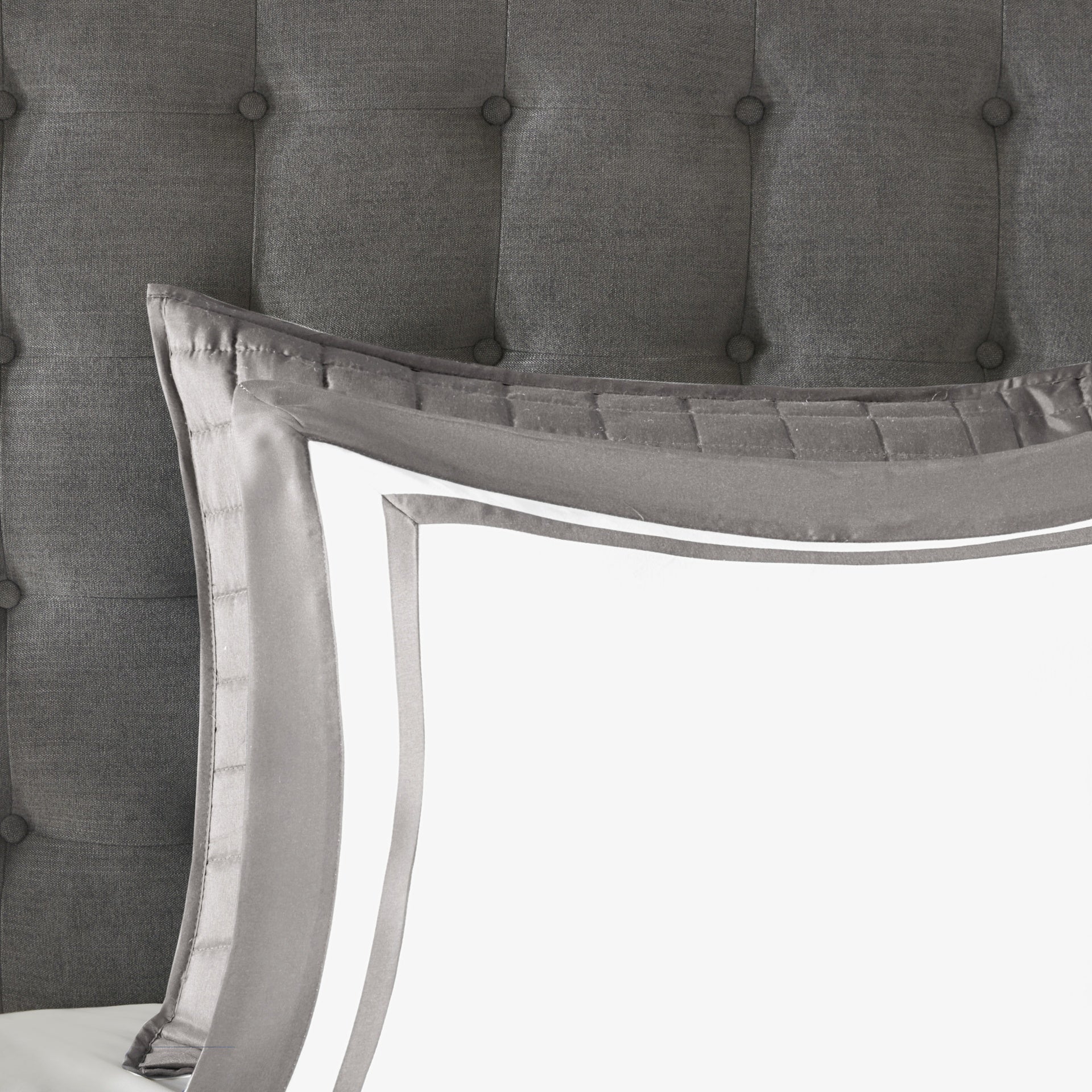 8 Piece Comforter and Quilt Set Collection Grey King/Cal King