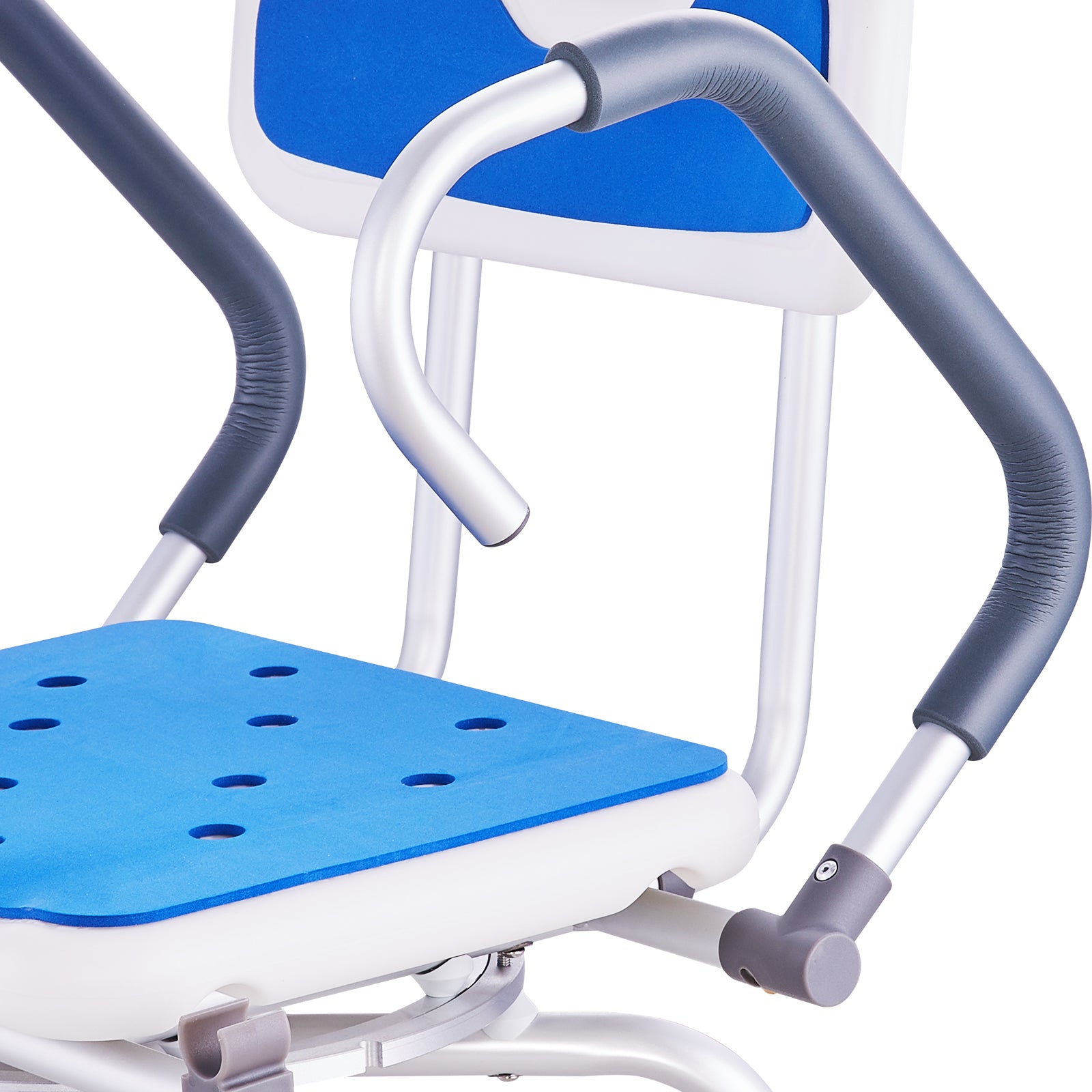 Shower Chair 360° Swivel Bathtub Shower Seat with Pivoting Arms 400LBS
