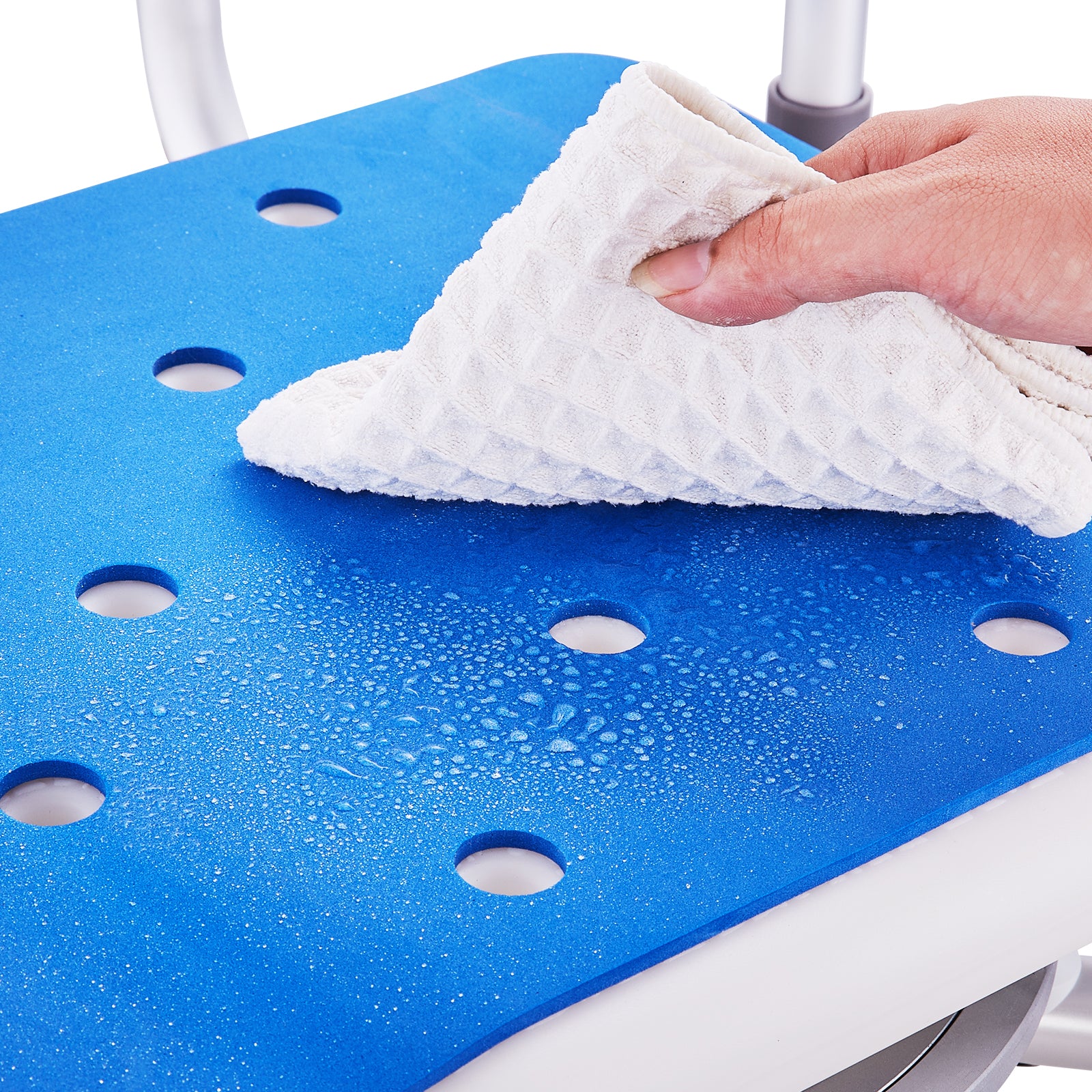 Shower Chair 360° Swivel Bathtub Shower Seat with Pivoting Arms 400LBS