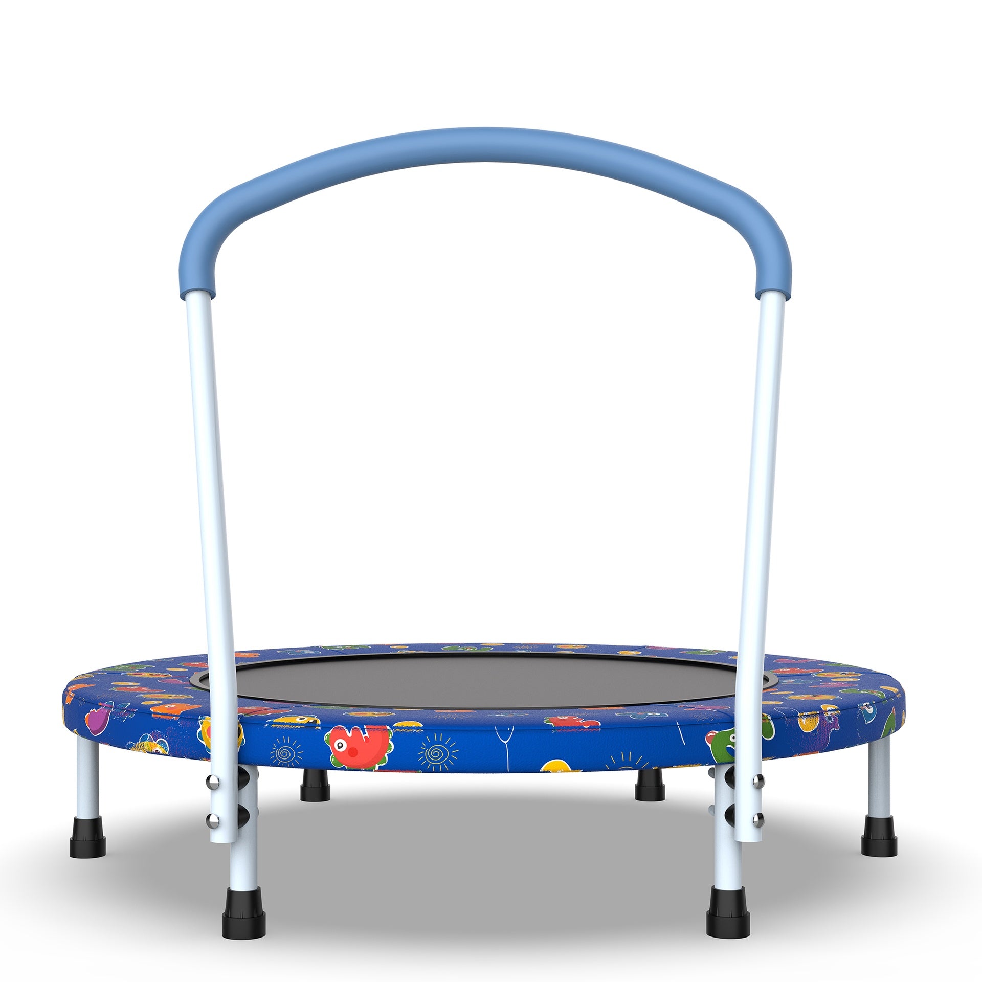 36inch Mini Trampoline for Kids Ages 1-6 Indoor Outdoor Trampoline with Handle Fun for Kids