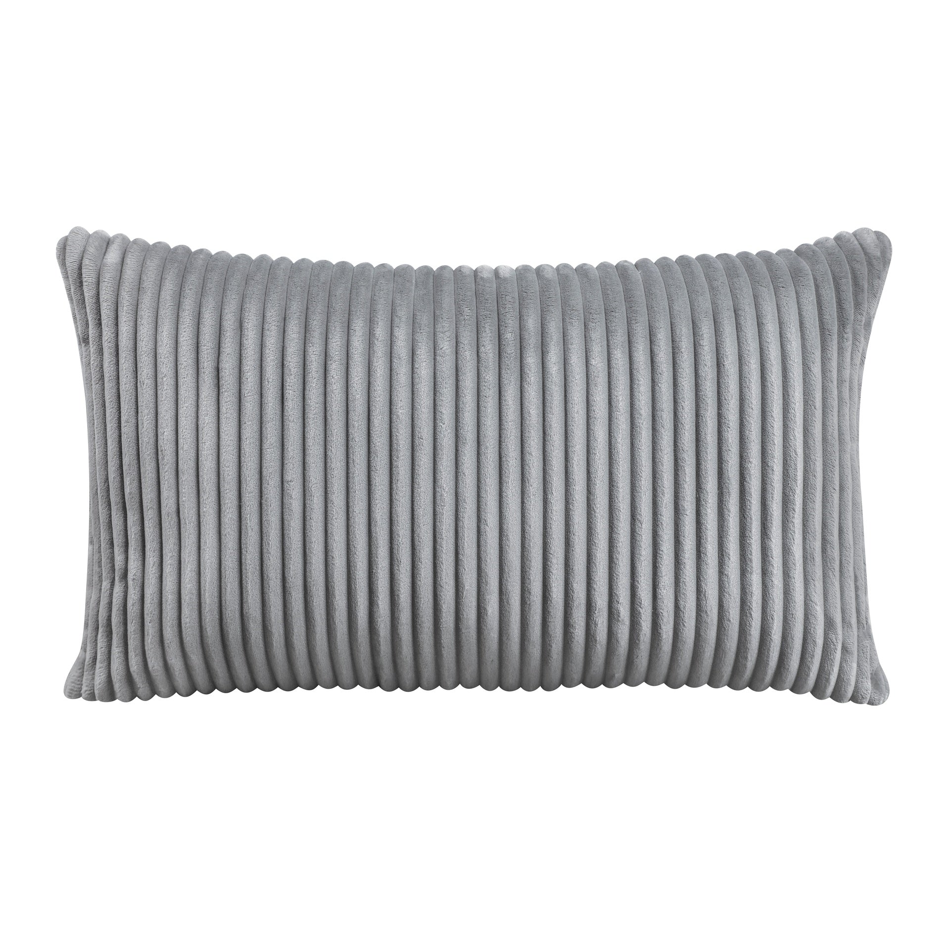 Living Room Furniture Armless Chair Gray Corduroy Upholstery 1pc Armless Chair Soft Cushion Solid Wood Legs