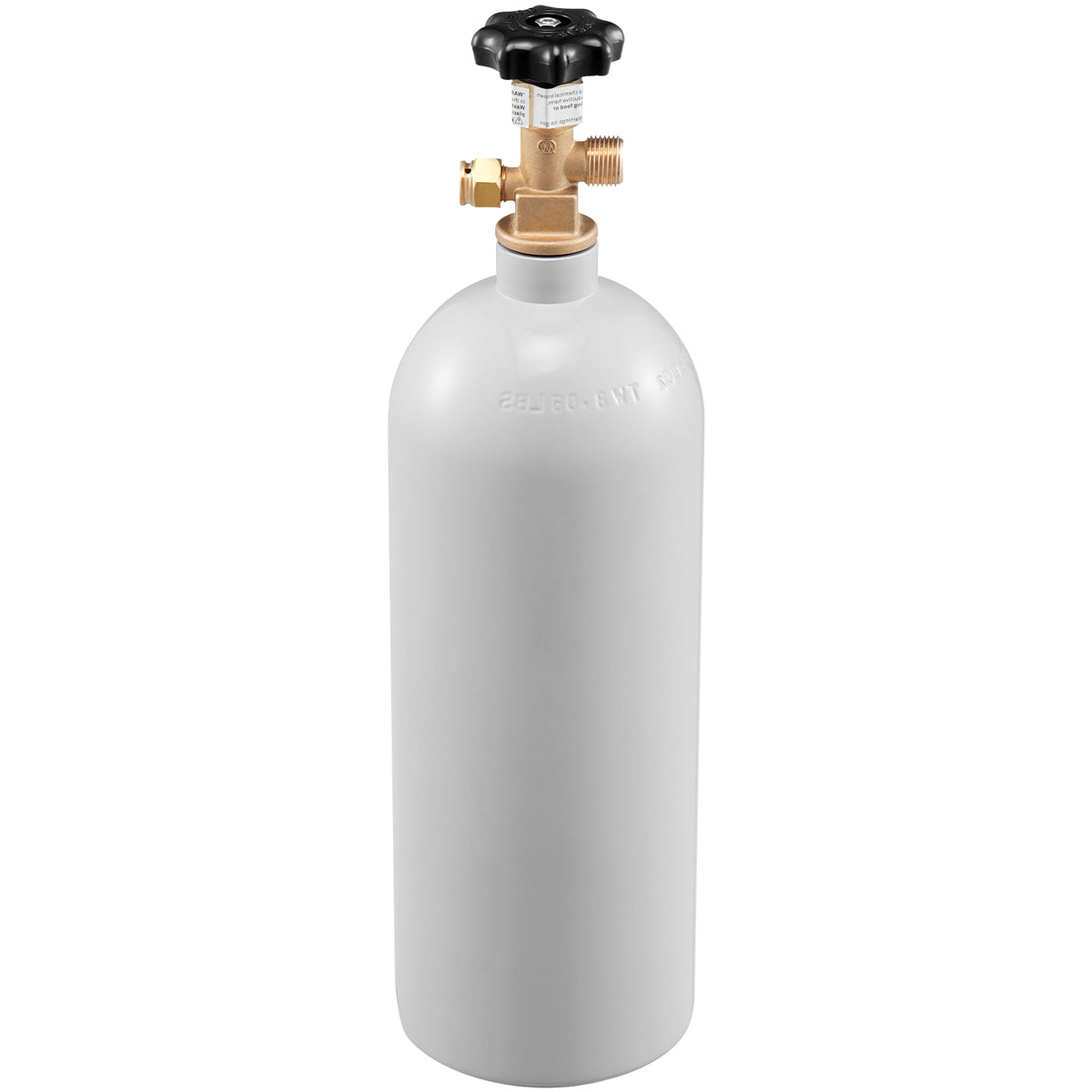 5 Lbs CO2 Tank Aluminum Gas Cylinder, Brand New CO2 Cylinder with Gray Spray Coating, CO2 Tank with CGA320 Valve, For Draft Soda Beer