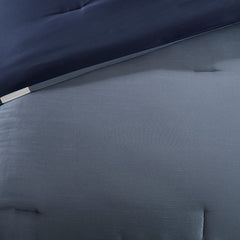 7 Piece Comforter Set Navy Queen