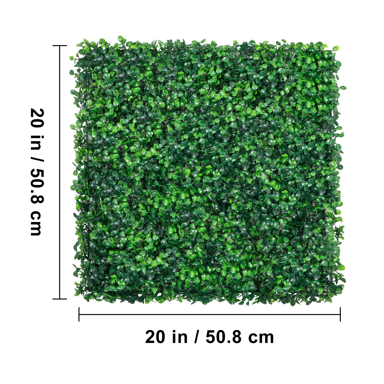 12PCS 20x20inch Artificial Boxwood Panels,Boxwood Hedge Wall Panels,Artificial Grass Backdrop Wall 1.6",Privacy Hedge Screen UV Protected for Outdoor Indoor Garden Fence Backyard
