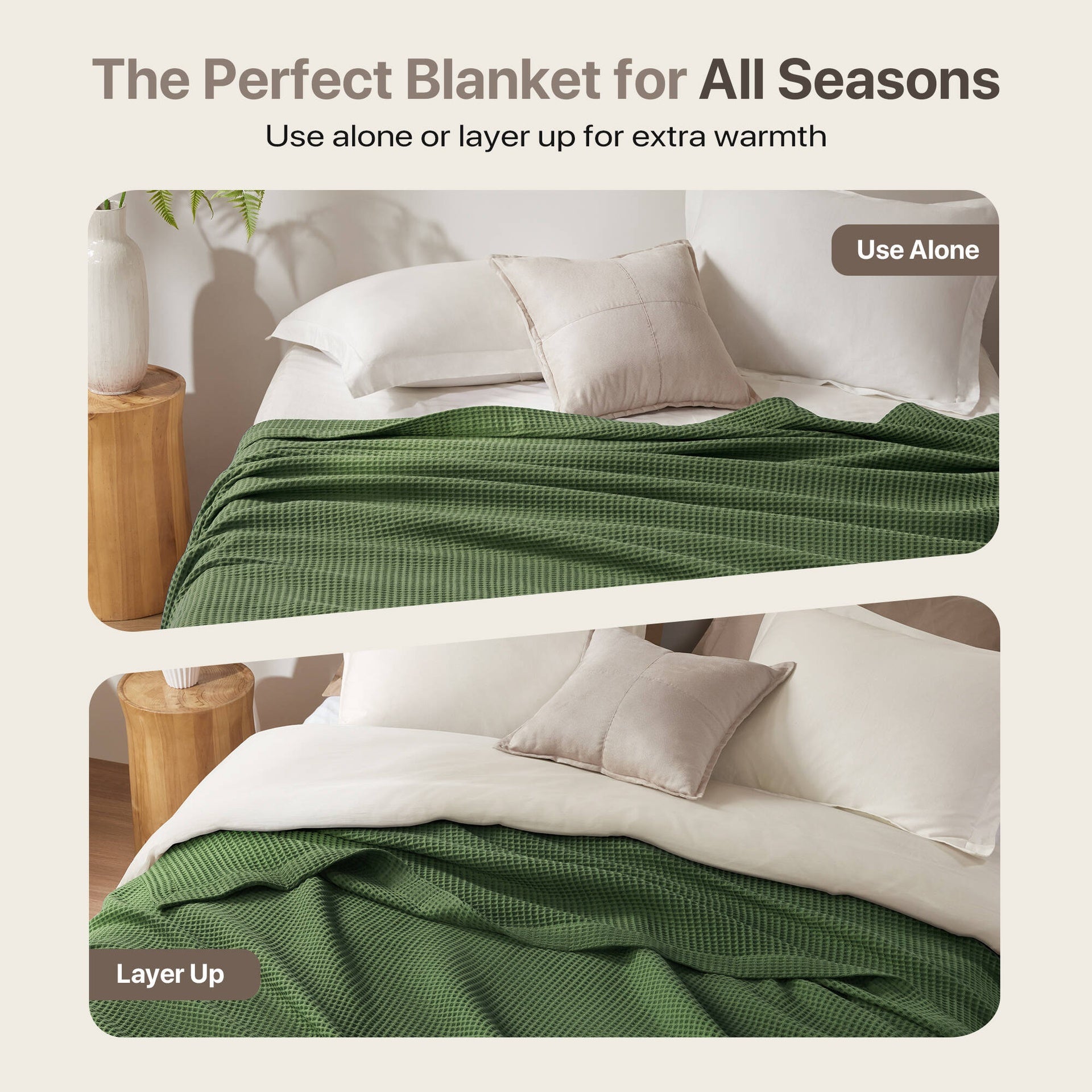1PC Full/Queen Cotton Blanket