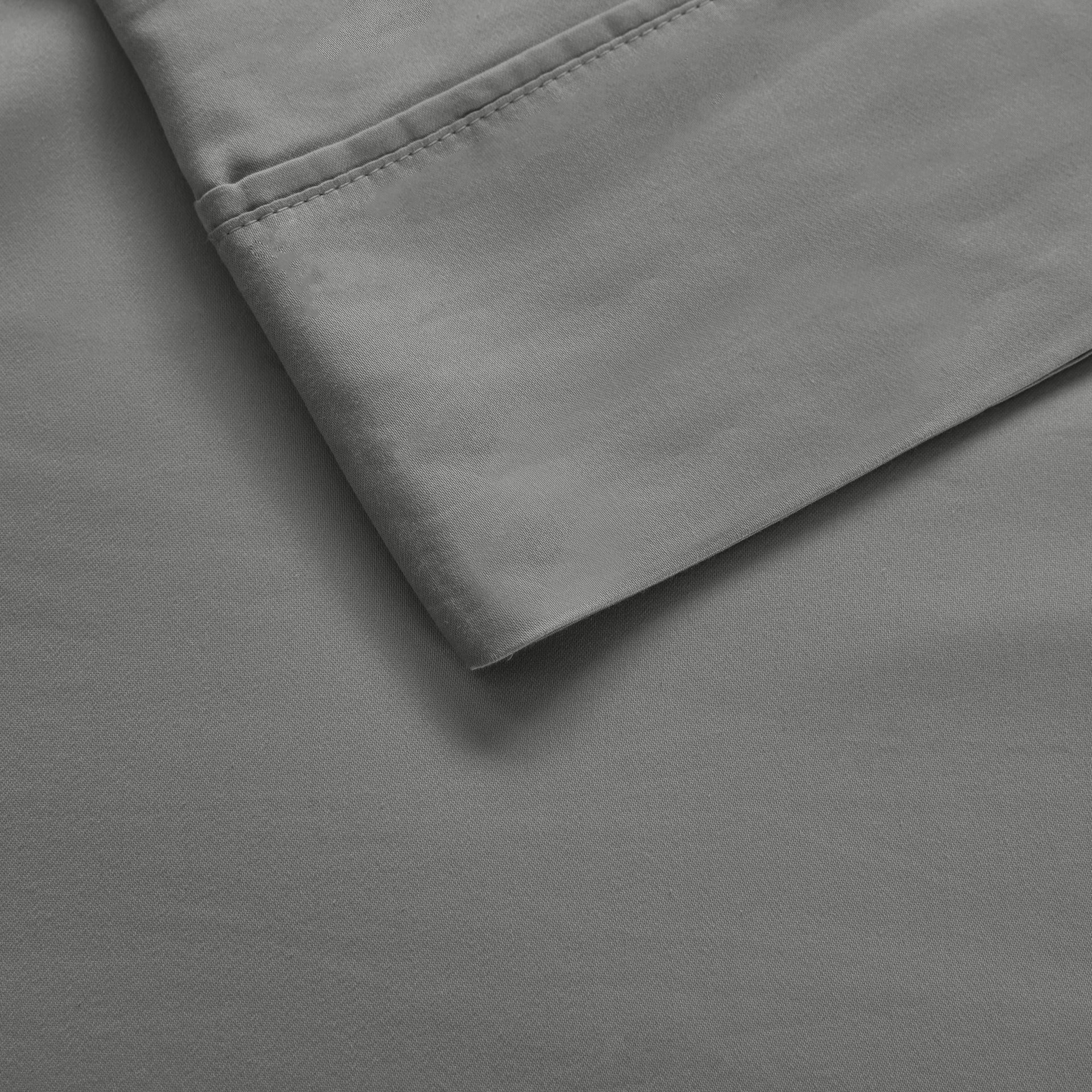 4-Piece King HeiQ Smart Temperature Cotton Blend Sheet Set, Charcoal