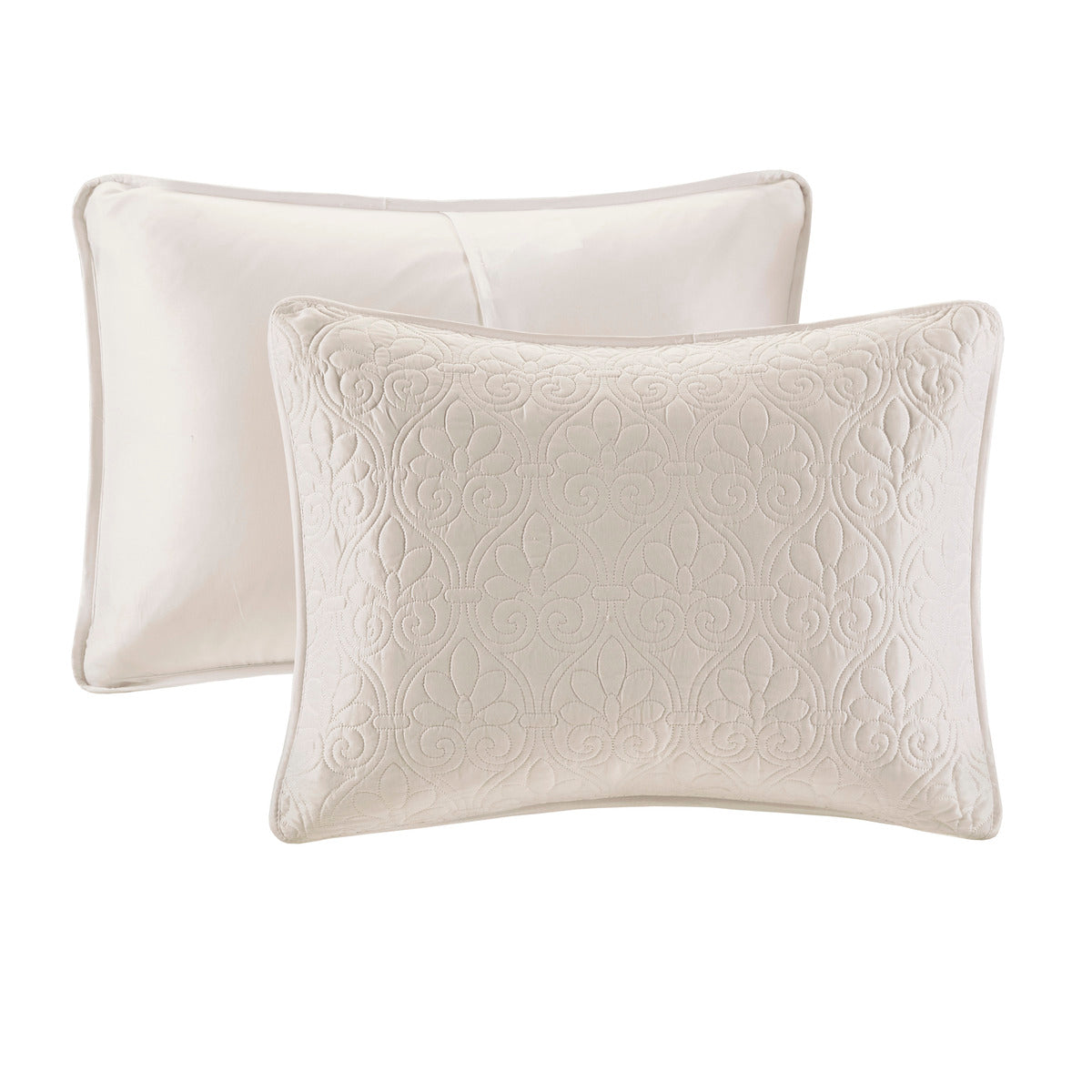 Reversible Bedspread Set Cream Queen