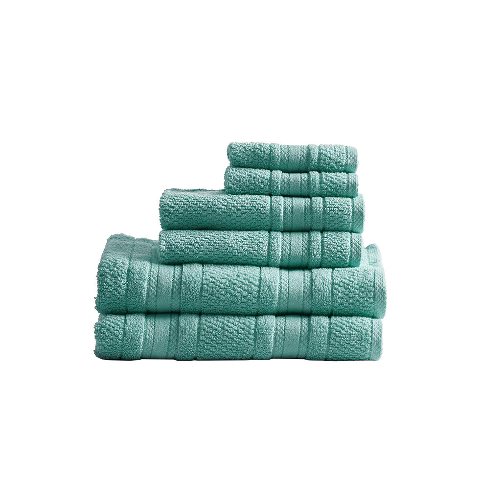 Super Soft Cotton Quick Dry Bath Towel 6 Piece Set