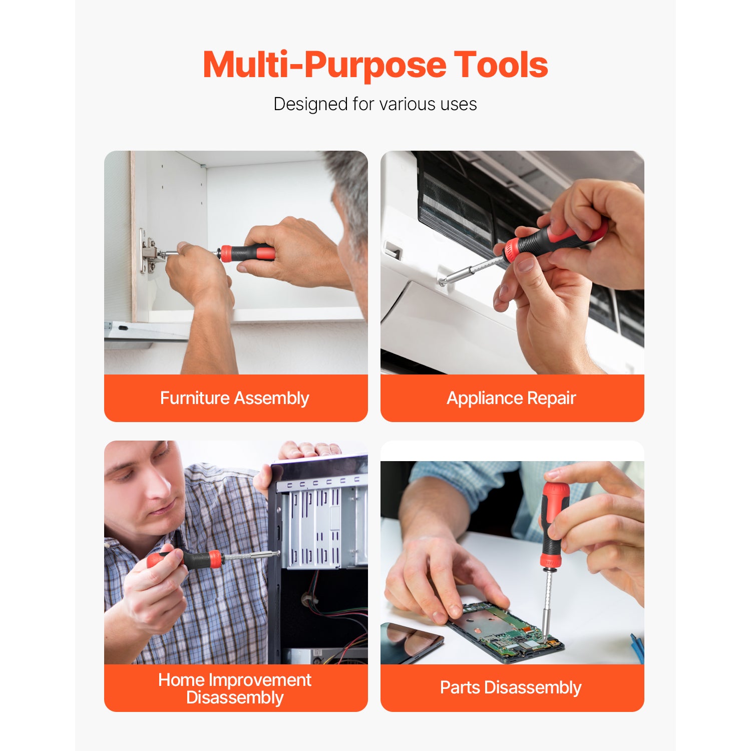 13-Piece Screwdriver Set Magnetic Handle Torx Phillips Hand Tools for Sockets