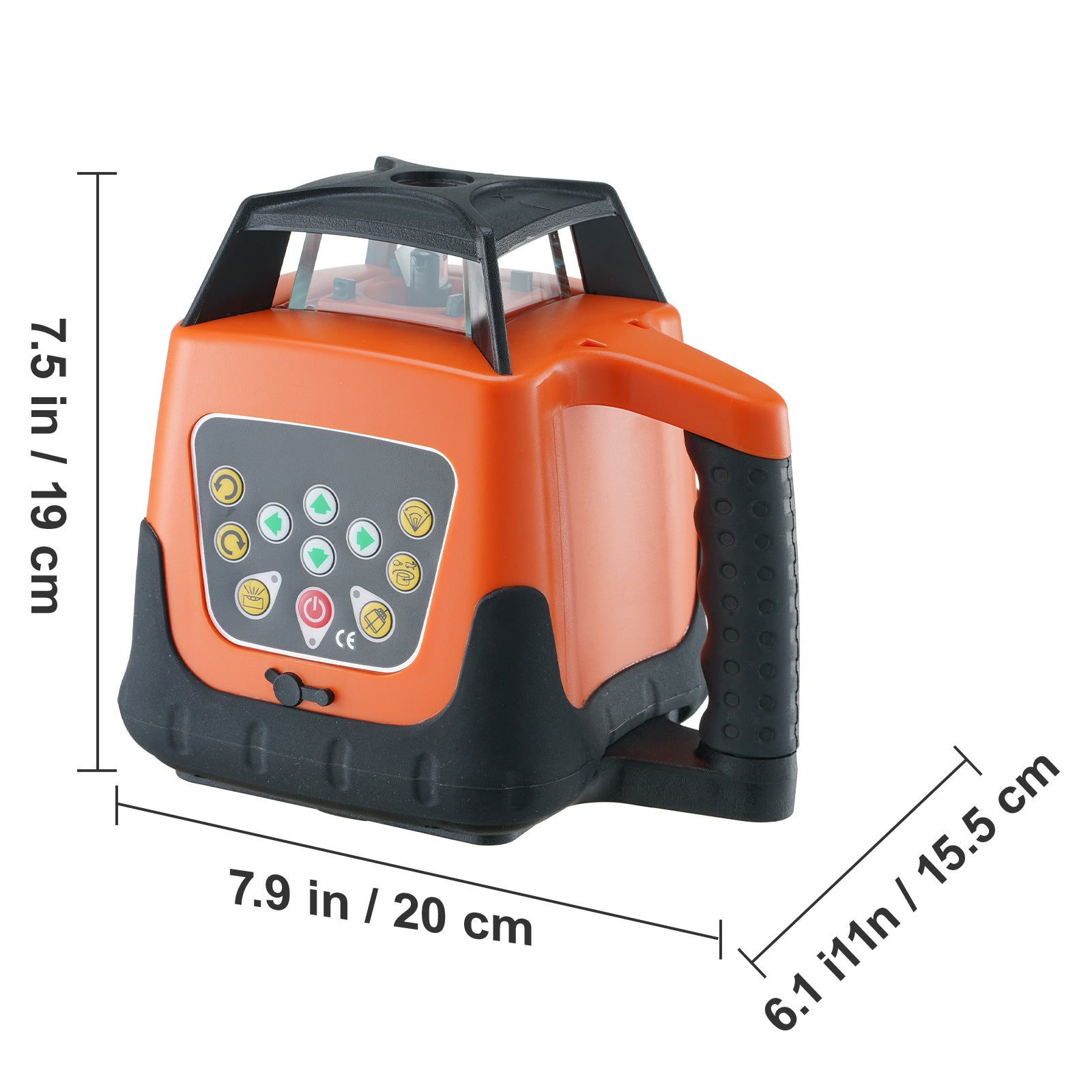 Laser Level, 2000ft, 360 Degree Self Leveling Green Cross Line Laser, 5 Rotation Speeds & 4 Scanning Angles Adjustment, IP66 Waterproof Remote Control Manual Self-leveling Mode, Battery Included