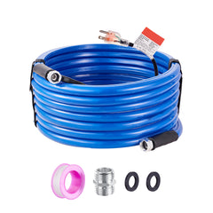 50ft Heated Water Hose for RV, Heated Drinking Water Hose Antifreeze to -45°F, Automatic Self-regulating, 5/8" I.D. with 3/4" GHT Adapter, Lead and BPA Free