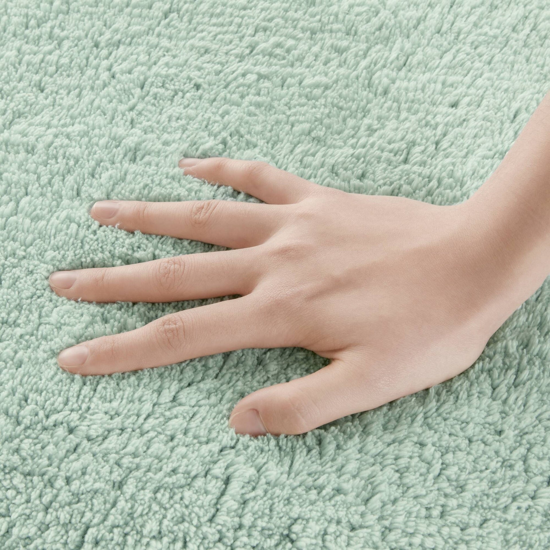 1 PCS 20x30" 100% Cotton Tufted 3000 GSM Reversible Bath Rug Green