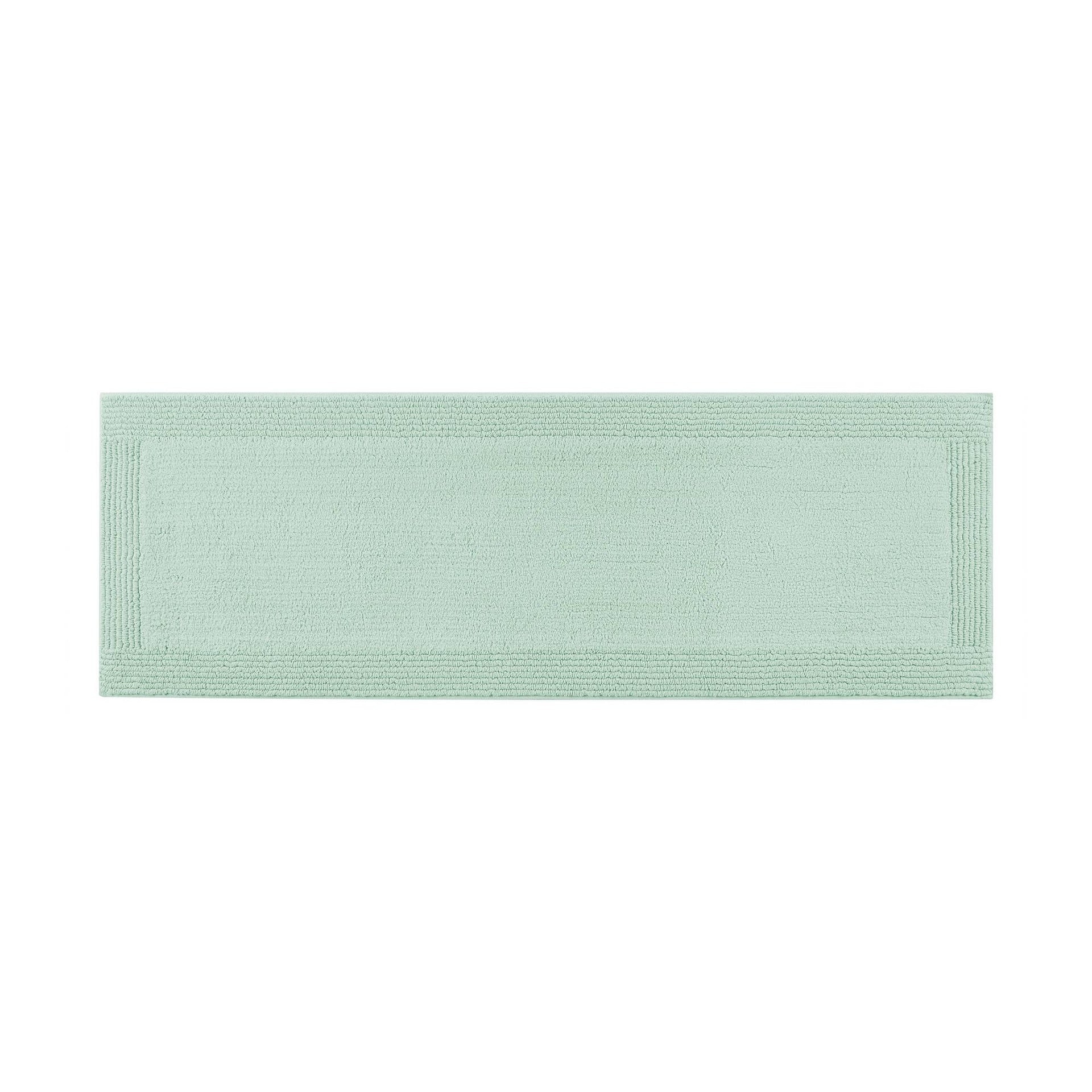 1 PCS 20x30" 100% Cotton Tufted 3000 GSM Reversible Bath Rug Green