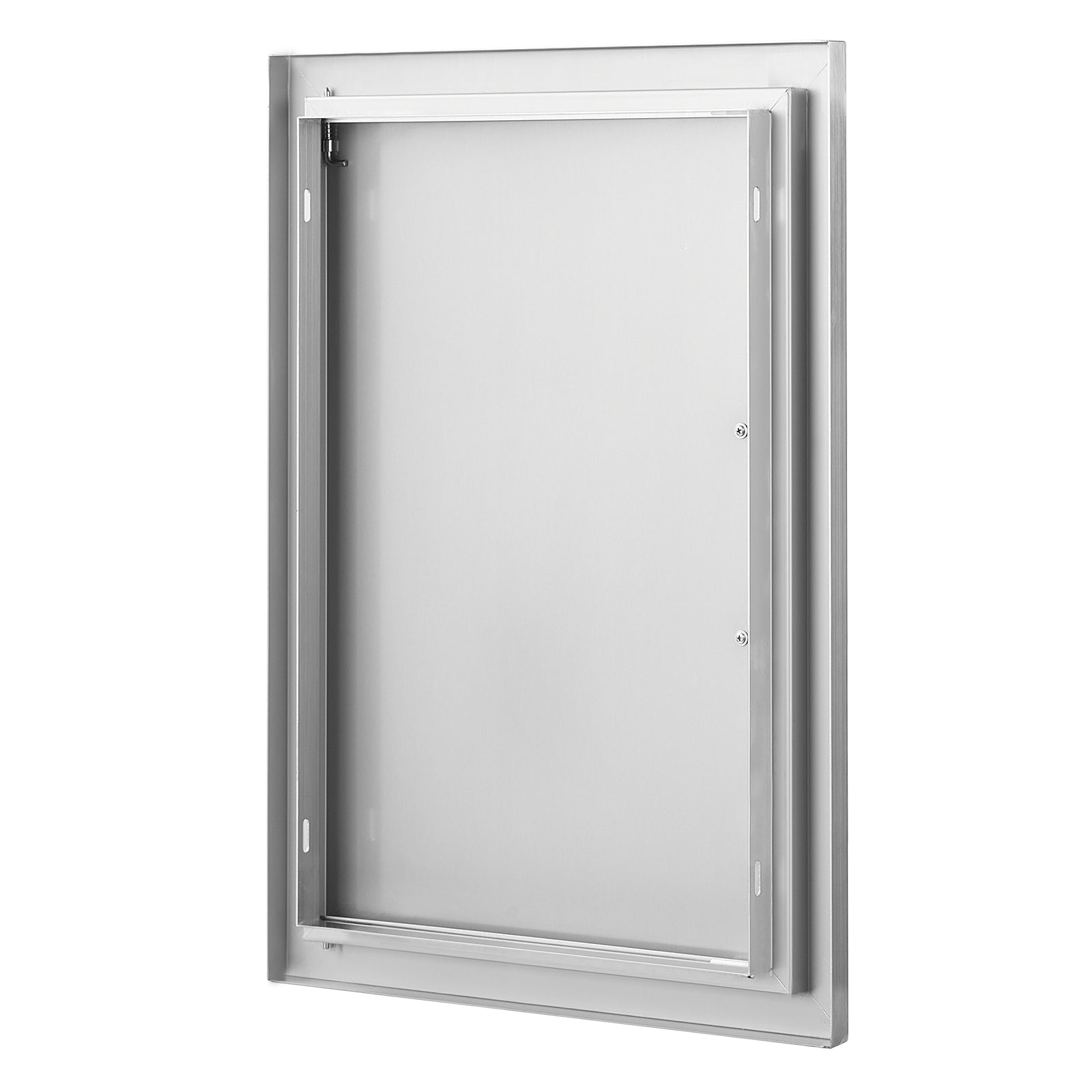 BBQ Access Door, 17W x 24H Inch Single Outdoor Kitchen Door, Stainless Steel Flush Mount Door, Wall Vertical Door with Handle, for BBQ Island, Grilling Station, Outside Cabinet
