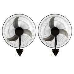 Wall Mount Fan, 2 PCS 20 inch Oscillating, 3-speed High Velocity Max. 4000 CFM Industrial Wall Fan for Indoor, Commercial, Residential, Warehouse, Greenhouse, Workshop, Basement, Garage,Black