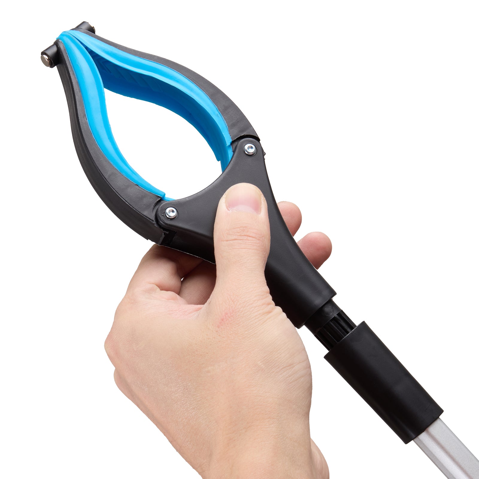 34" Grabber Reacher Tool, 2-Pack Foldable Reacher Grabber Pickup Tool with 360° Rotating Jaw & Magnets, Grabber Tool Heavy Duty