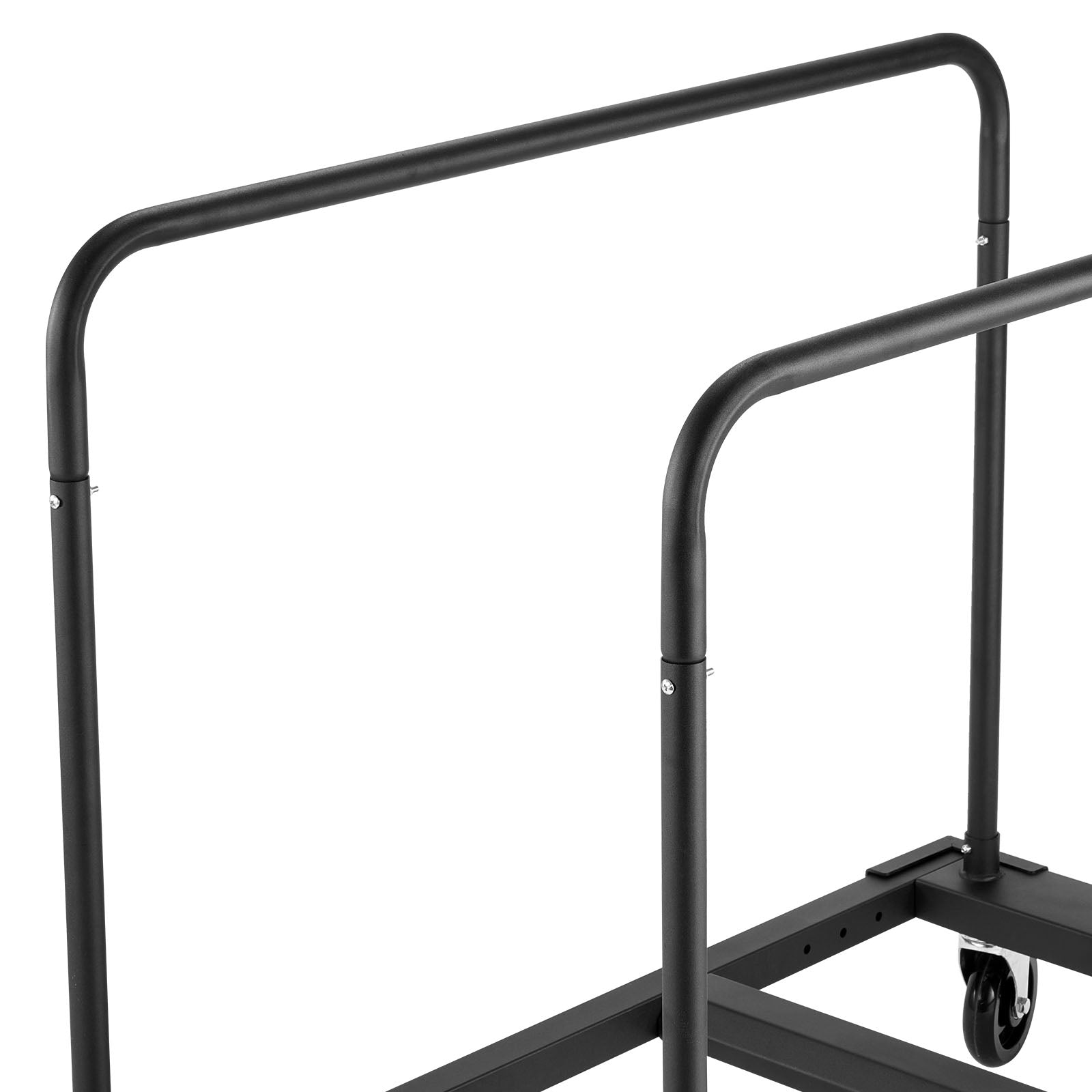 Drywall Cart Dolly, 1800 lbs Load Capacity, Steel Panel Truck Cart with 5 inch Swivel Casters, Lumber Drywall Dolly with Tie-Down Strap & 2 Side Handrails for Factory, Warehouse, Garage, Black