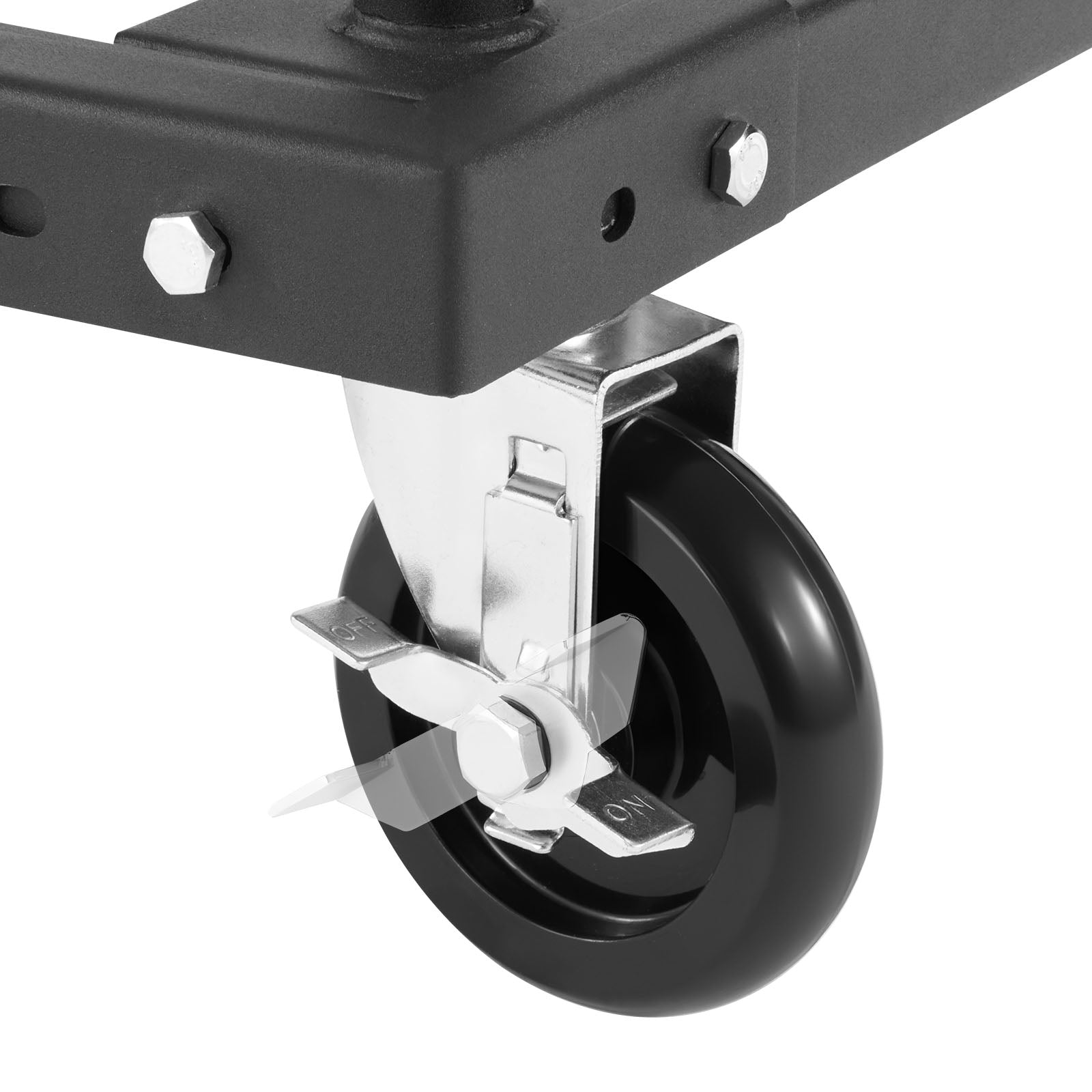 Drywall Cart Dolly, 1800 lbs Load Capacity, Steel Panel Truck Cart with 5 inch Swivel Casters, Lumber Drywall Dolly with Tie-Down Strap & 2 Side Handrails for Factory, Warehouse, Garage, Black