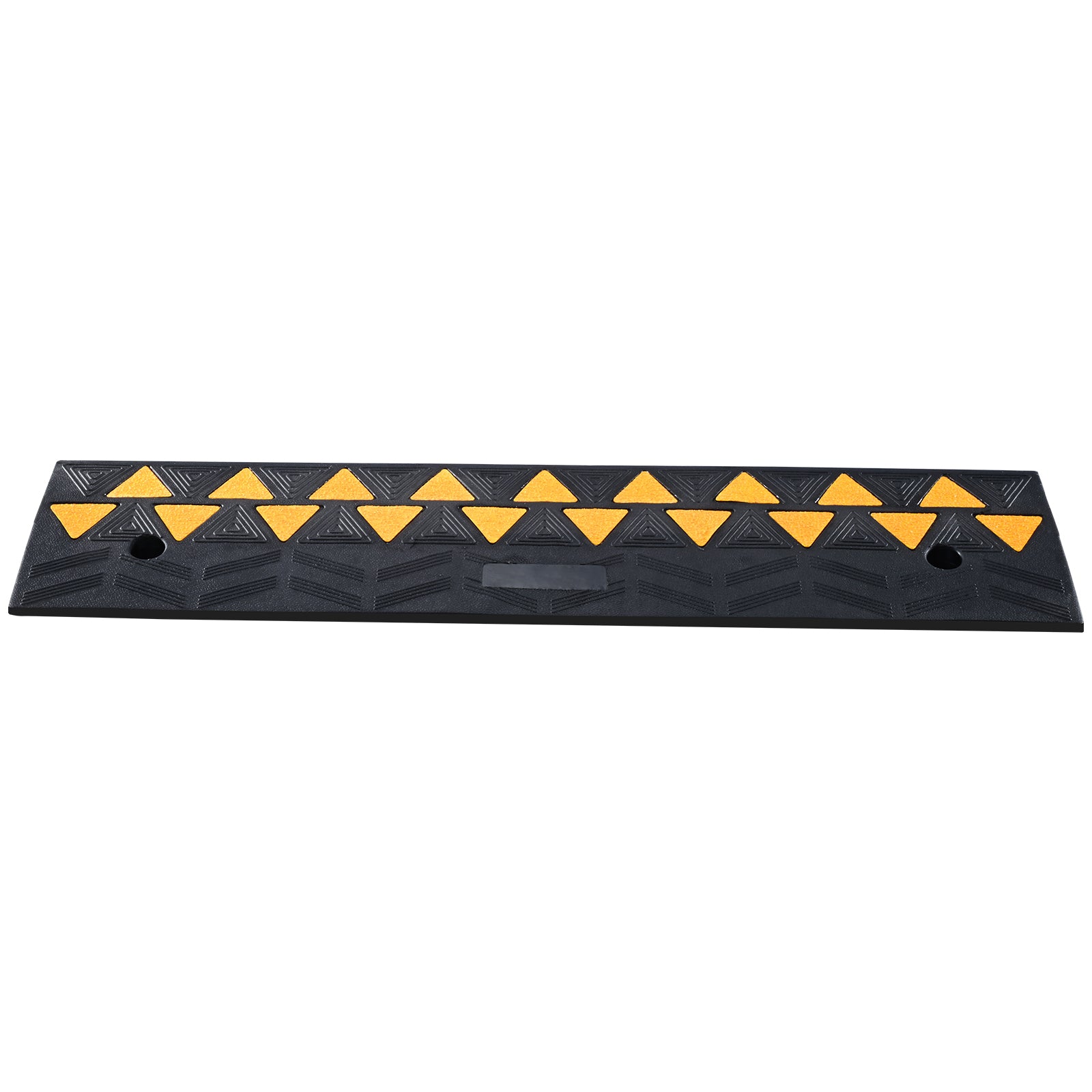 Rubber Curb Ramp 3.7" Rise Height Sidewalk Curb Ramp, 10" Width 39.4" Length Driveway Ramp for Curb, 15T Heavy Duty Rubber Ramp for Forklifts, Trucks, Buses, Cars, Wheelchairs, Bikes