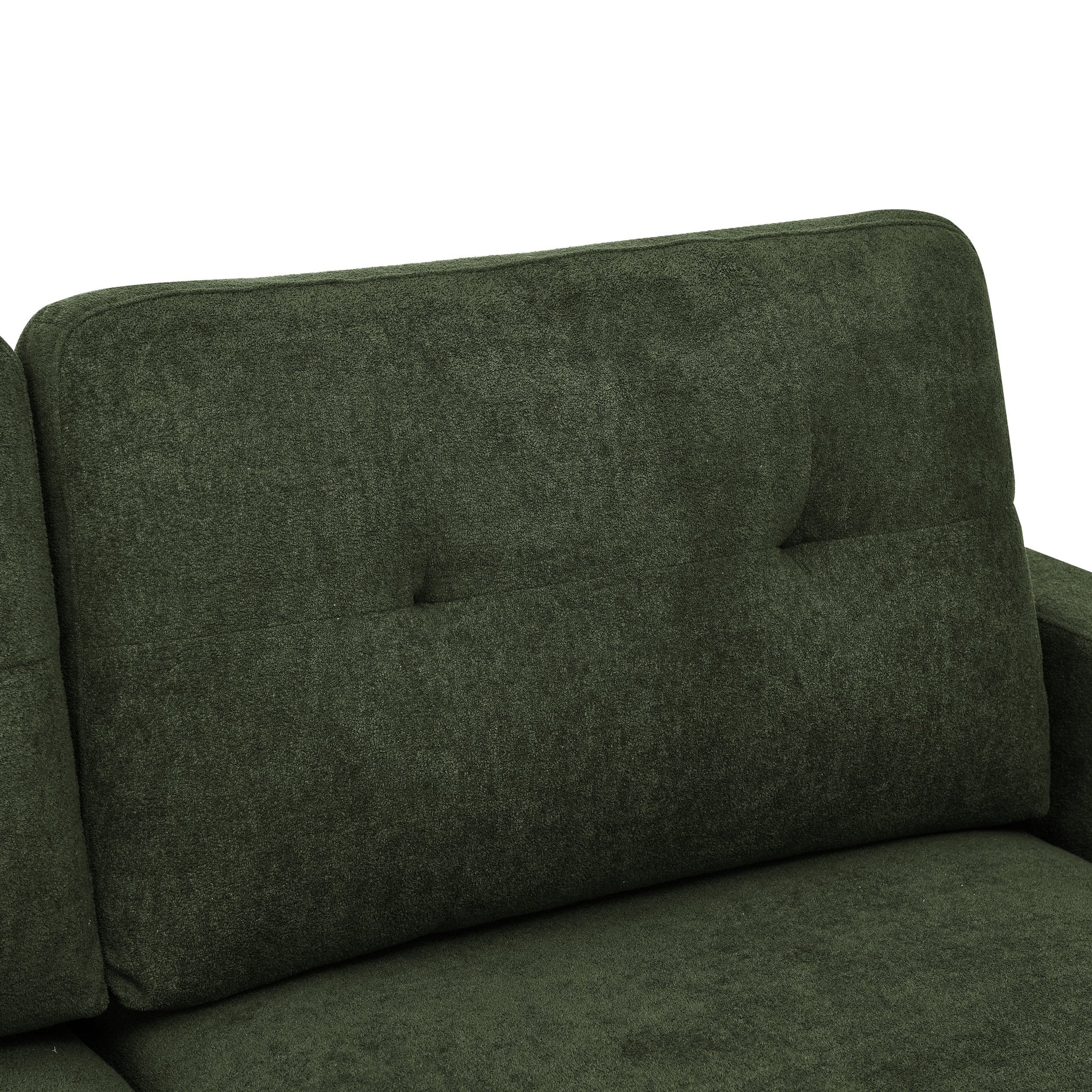 67.7" Wide Mid-Century Modern Upholstered Tufted Loveseat Sofa With Wooden Legs