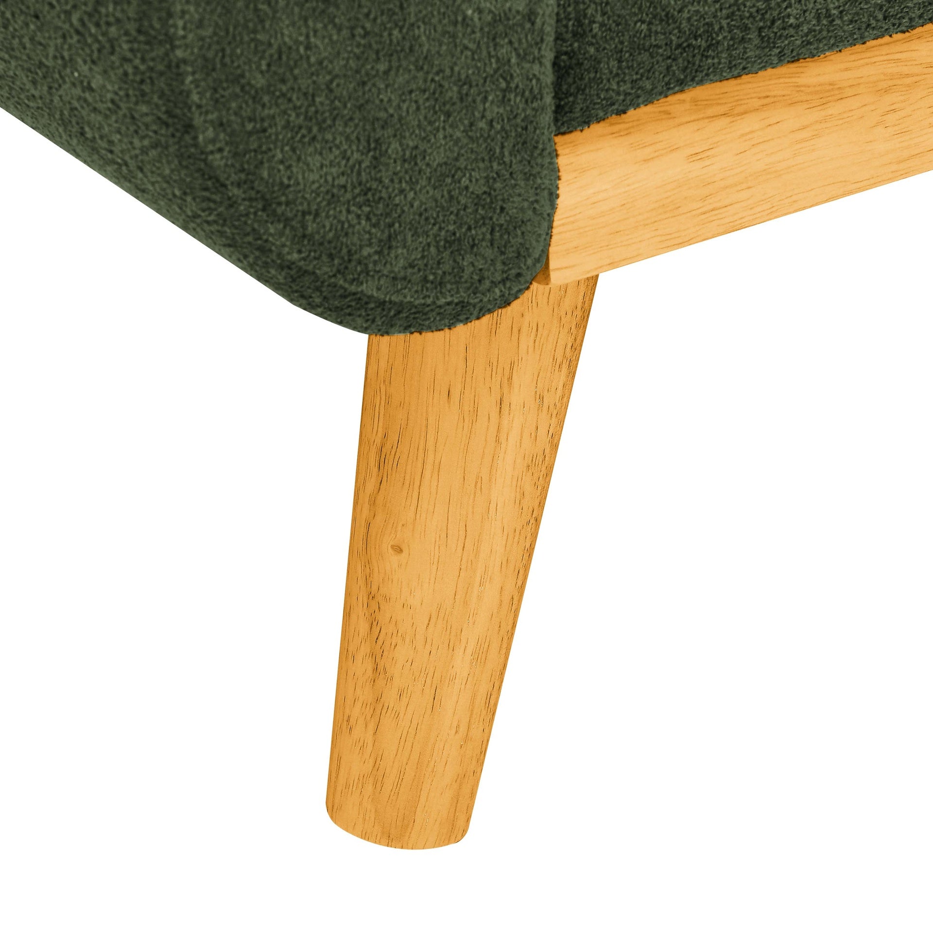 67.7" Wide Mid-Century Modern Upholstered Tufted Loveseat Sofa With Wooden Legs