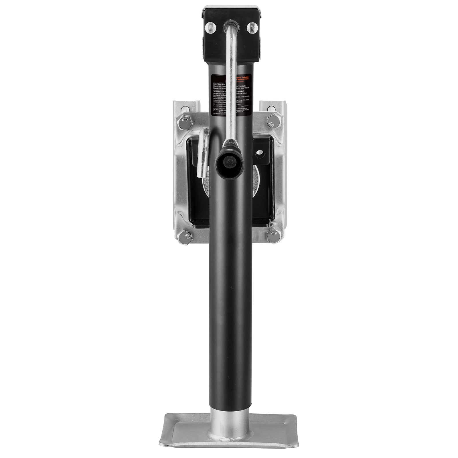 Trailer Jack Bolt-on Trailer Tongue Jack 2500 lbs Dynamic Load 15" Travel