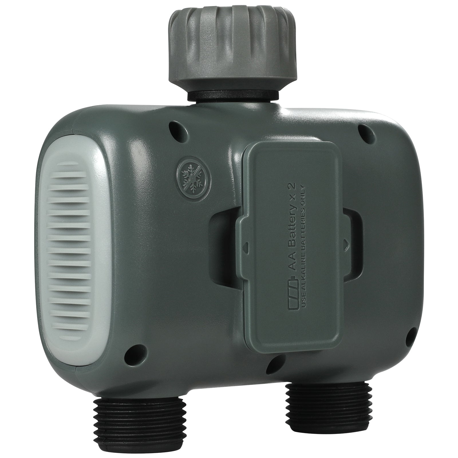 WiFi Sprinkler Timer, 2 Outlets, Smart Hose Faucet Water Timer with Brass Inlet, APP Control via 2.4Ghz WiFi or Bluetooth, Voice Control with Alexa and Google Assistant, IPX6 for Yard Watering