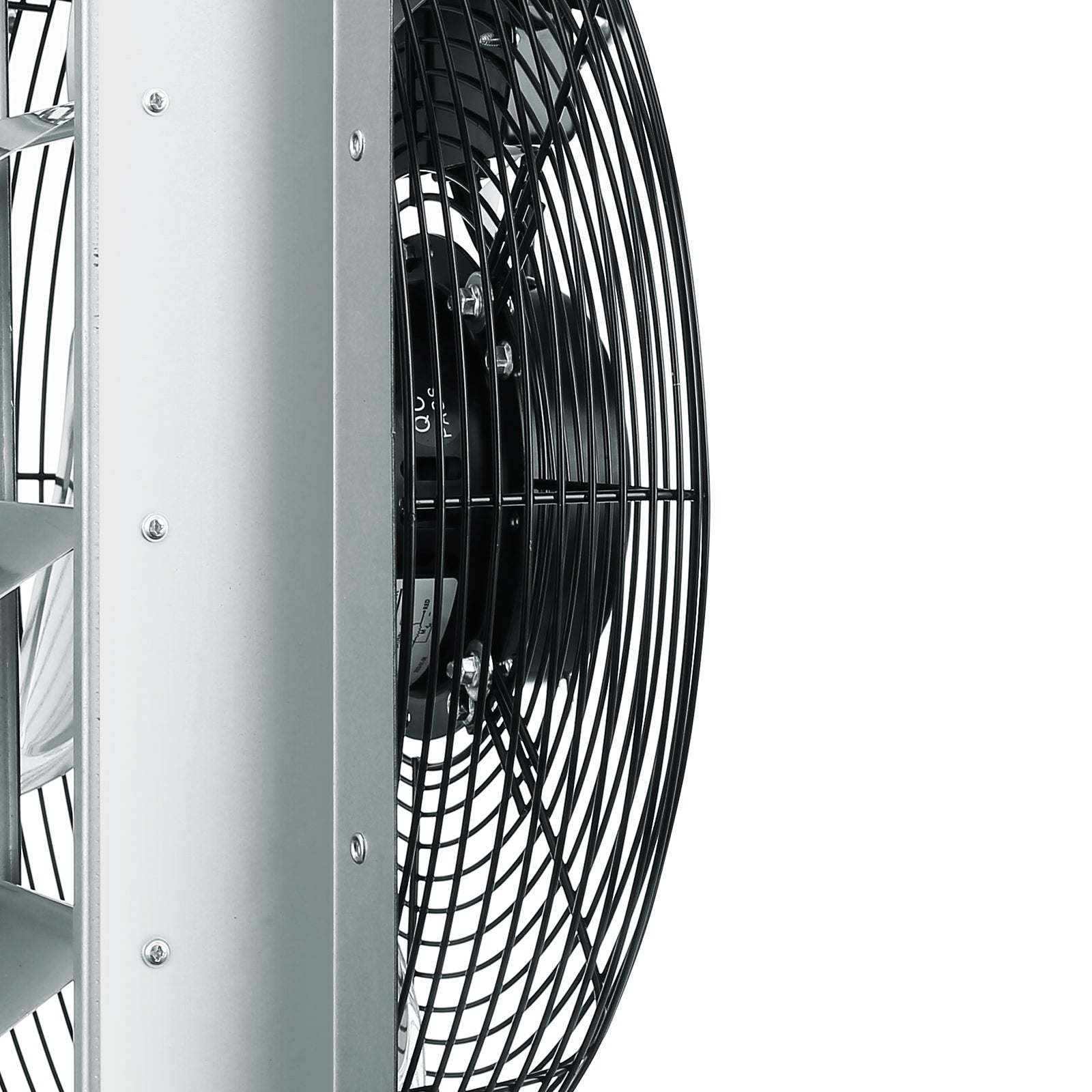 16'' Shutter Exhaust Fan, High-speed 2000 CFM, Aluminum Wall Mount Attic Fan with AC-motor, Ventilation and Cooling for Greenhouses, Garages, Sheds, Shops, FCC