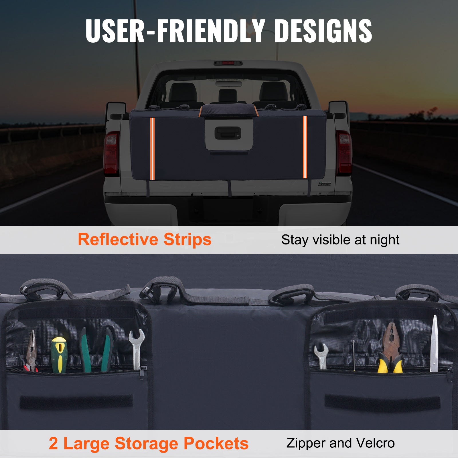 53-inch Tailgate Pad 5-Bike Pickup Truck Bed Tailgate Pad Protector Cover