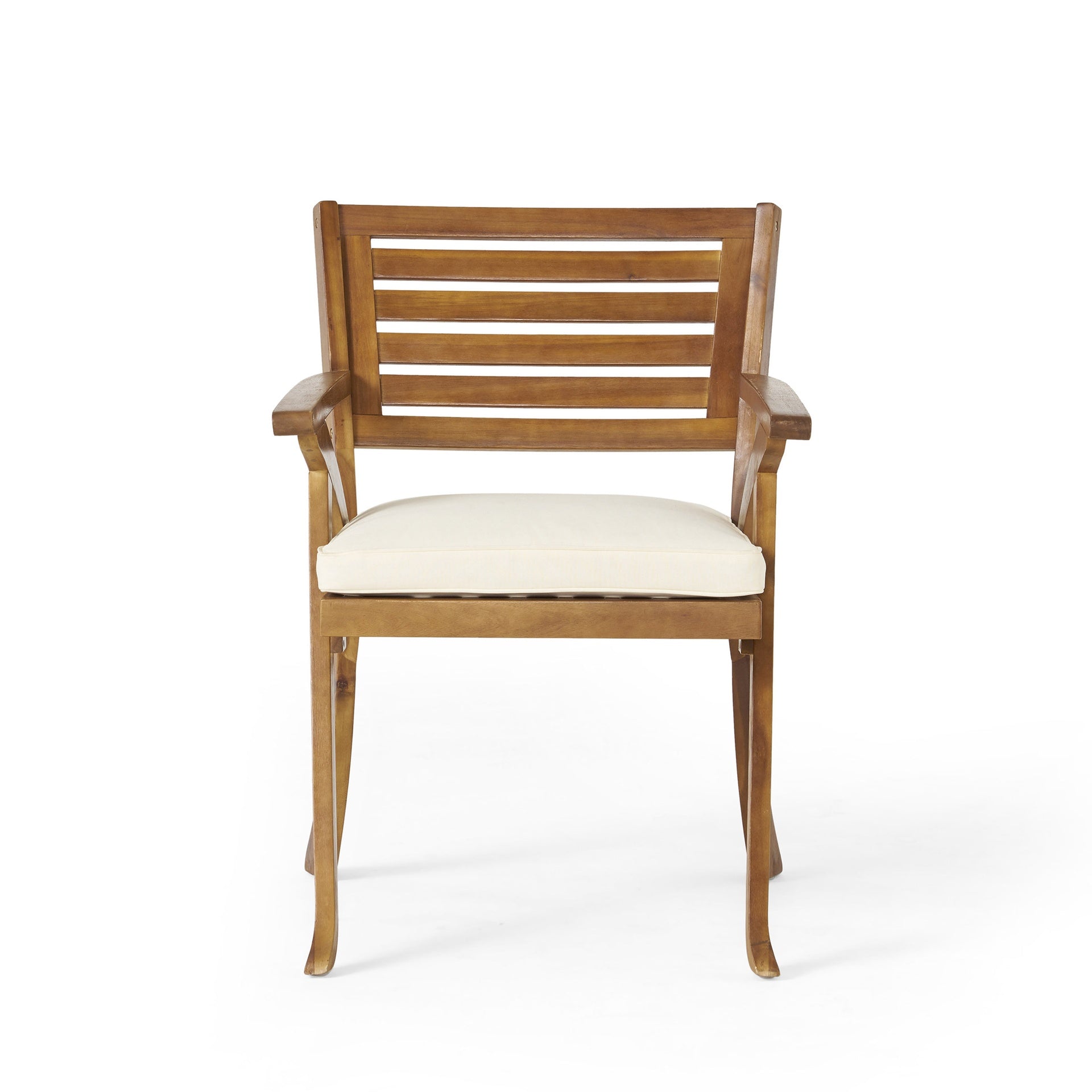 Outdoor Hermosa KD Wood Dining Chair With Cushons (Set of 2)