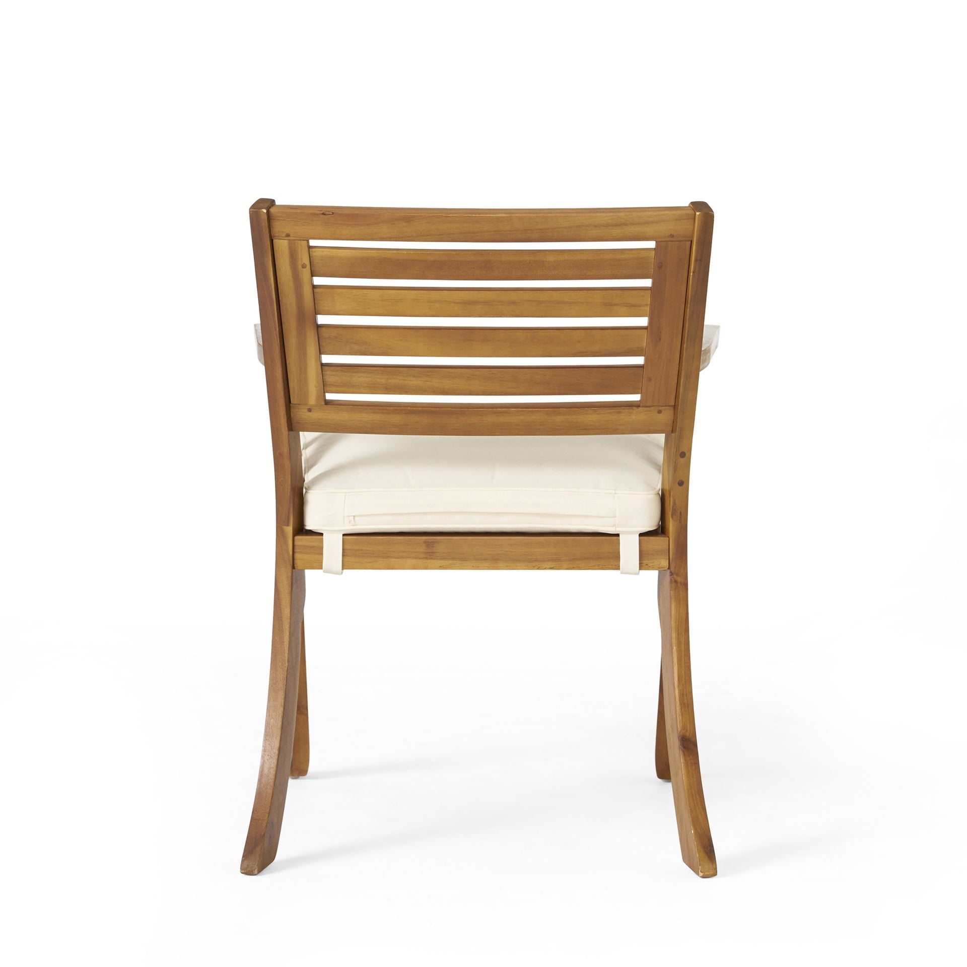 Outdoor Hermosa KD Wood Dining Chair With Cushons (Set of 2)