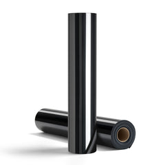 Heat Transfer Vinyl HTV Iron on Vinyl Roll 12 in x 25 ft Glossy Black