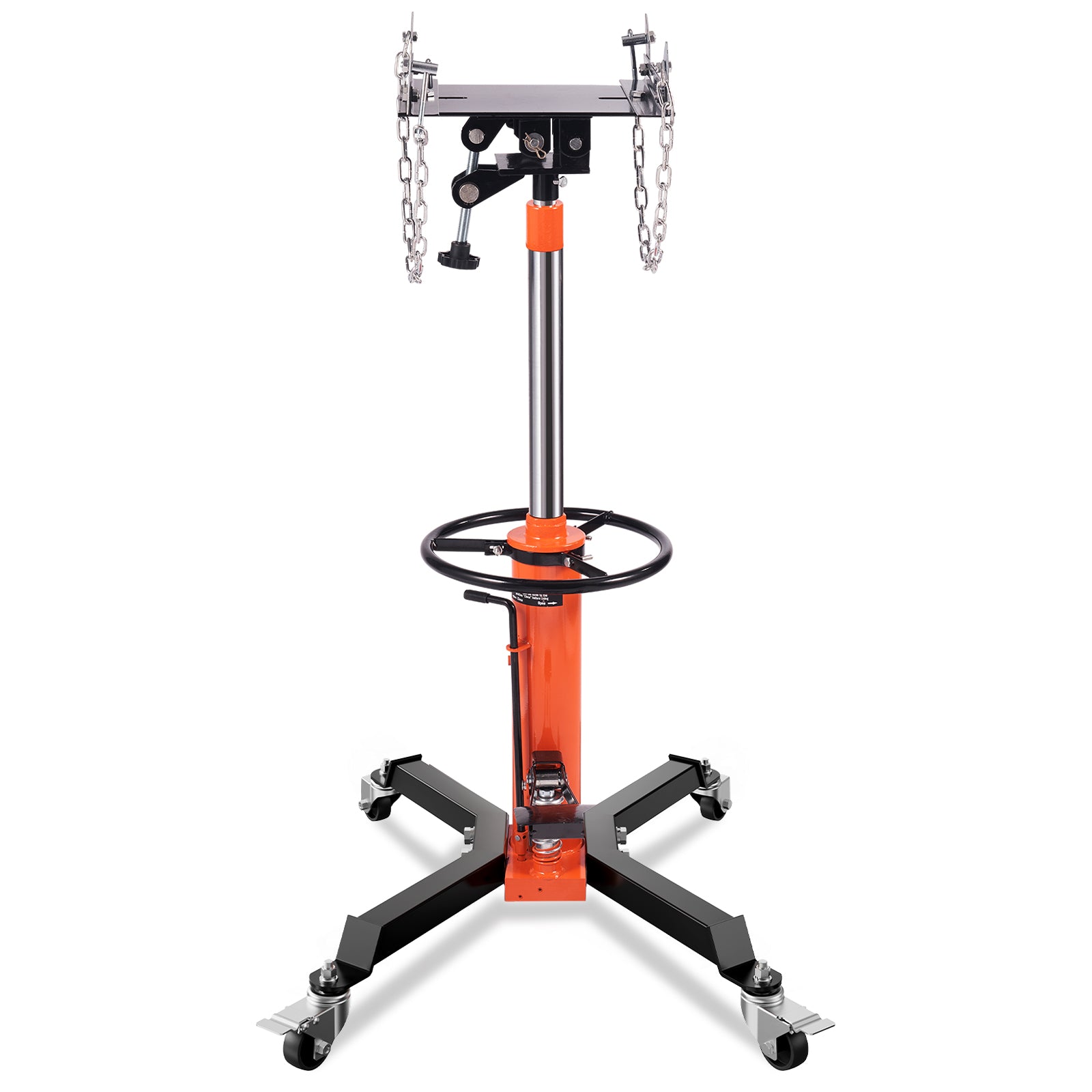 Hydraulic Transmission Jack 1322 lbs 360° Swivel Wheels For Car Lift