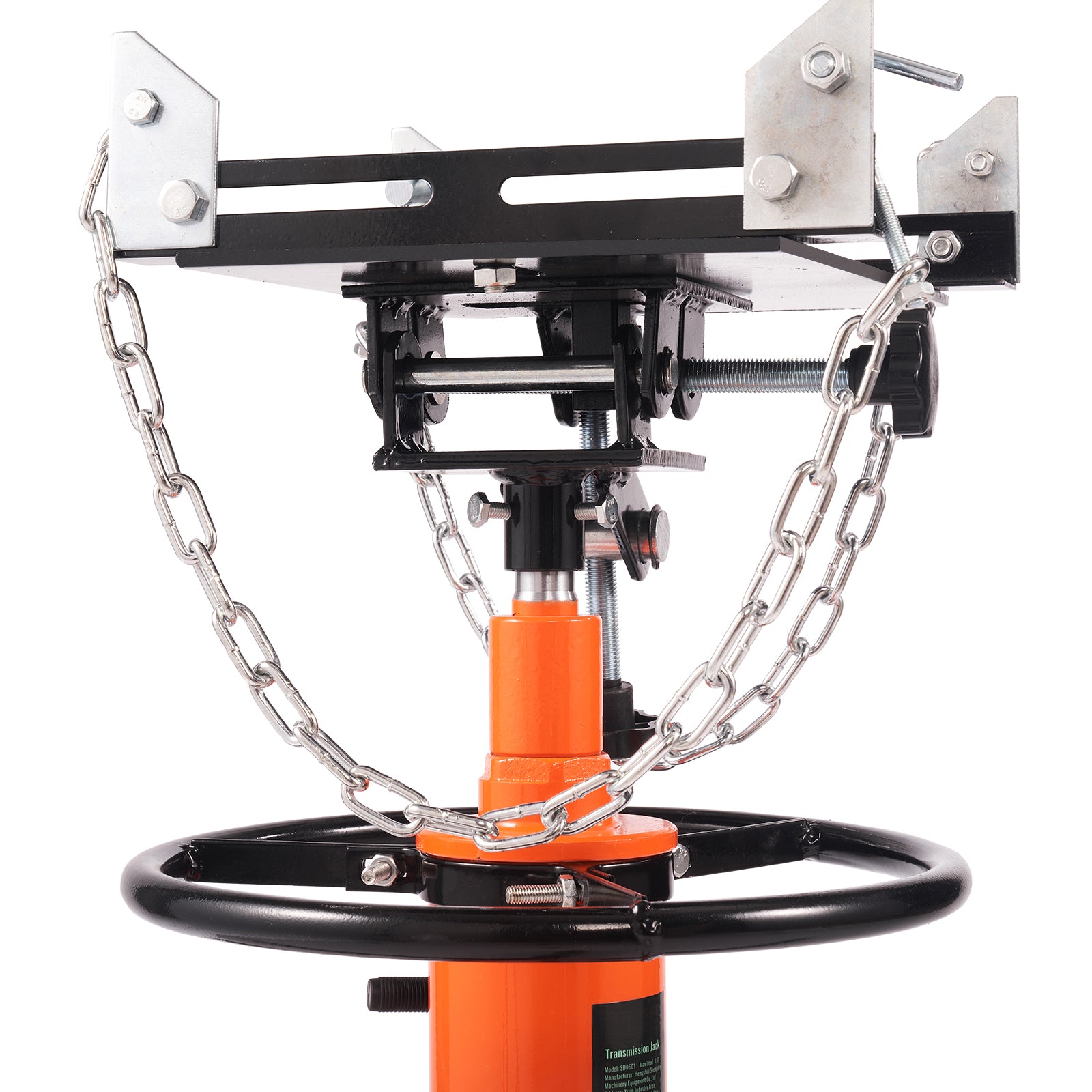 Hydraulic Transmission Jack 1322 lbs 360° Swivel Wheels For Car Lift