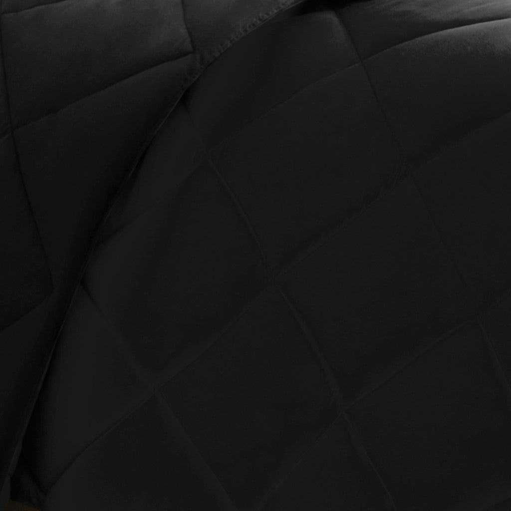 Full/Queen 3M Scotchgard Diamond Quilting Reversible Down Alternative Comforter Set