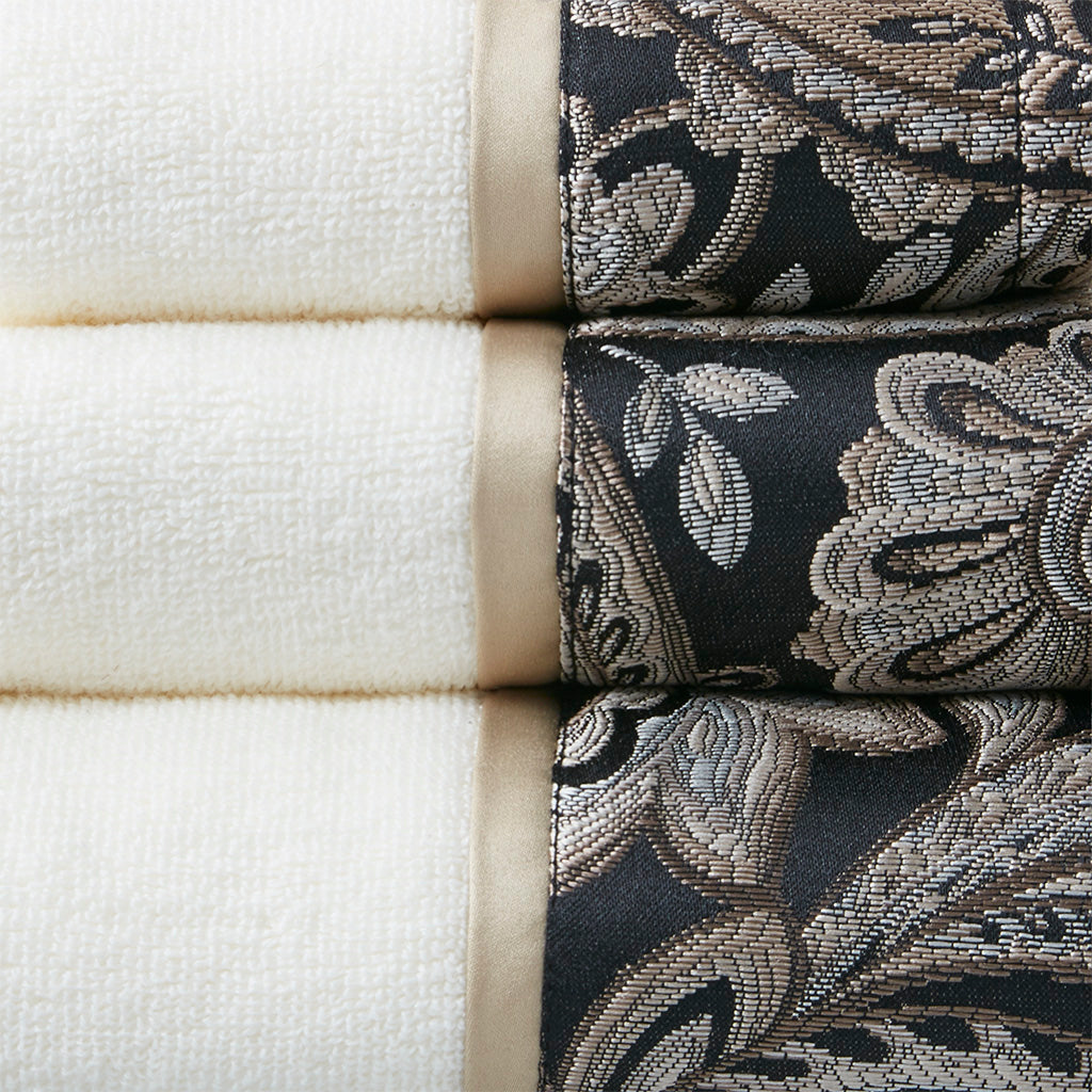 6 Piece Jacquard Towel Set