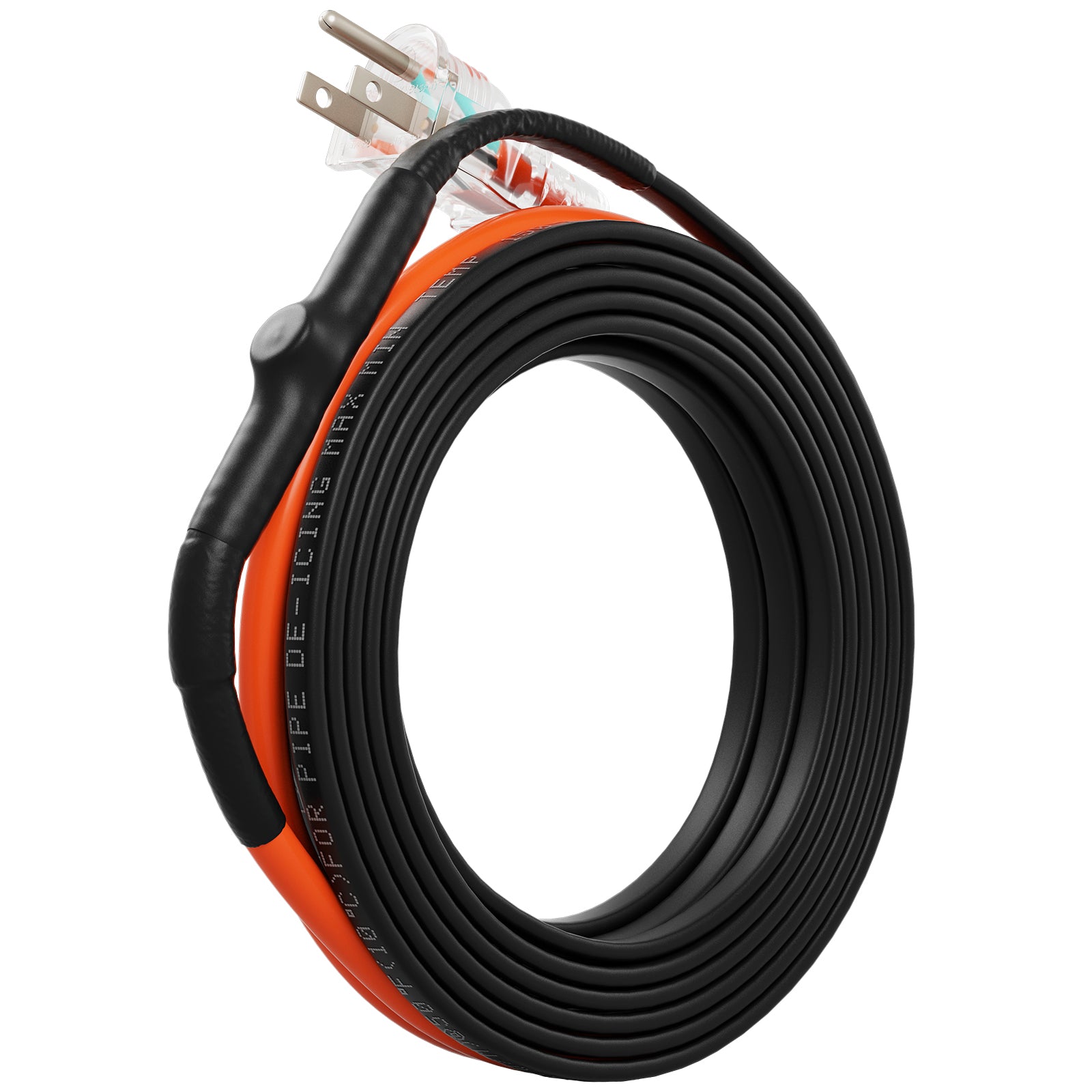 Self-Regulating Pipe Heating Cable, 18-feet 5W/ft Heat Tape for Pipes Freeze Protection, Protects PVC Hose, Metal and Plastic Pipe from Freezing, 120V