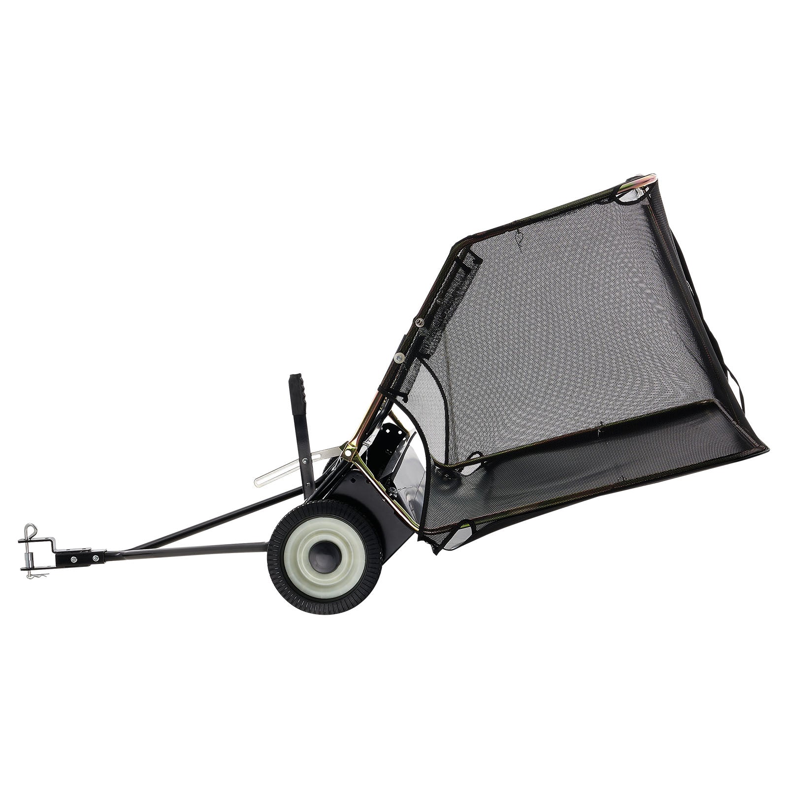 52 in Tow Behind Lawn Sweeper, 26 cu.ft. Large Yard Sweeper, Adjustable Sweeping Height, Heavy Duty Leaf & Grass Collector with Dumping Rope, Pull Behind Sweepers for Debris Grass Clippings
